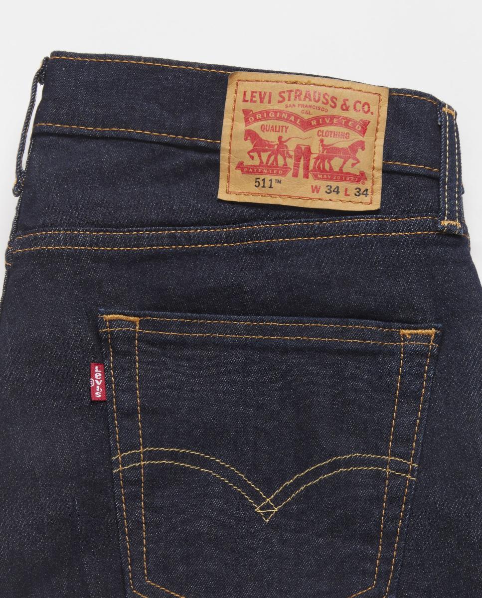 Jeans 511? Slim com Stretch Tamanhos Grandes Azul-marinho-7