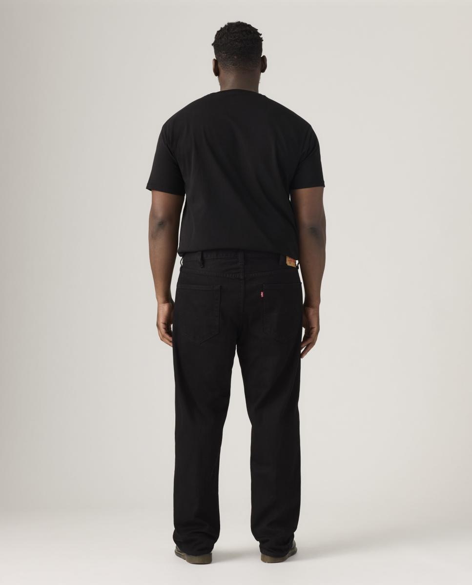 Jeans Straight 501® Original de Algodão Tamanhos Grandes Preto-3