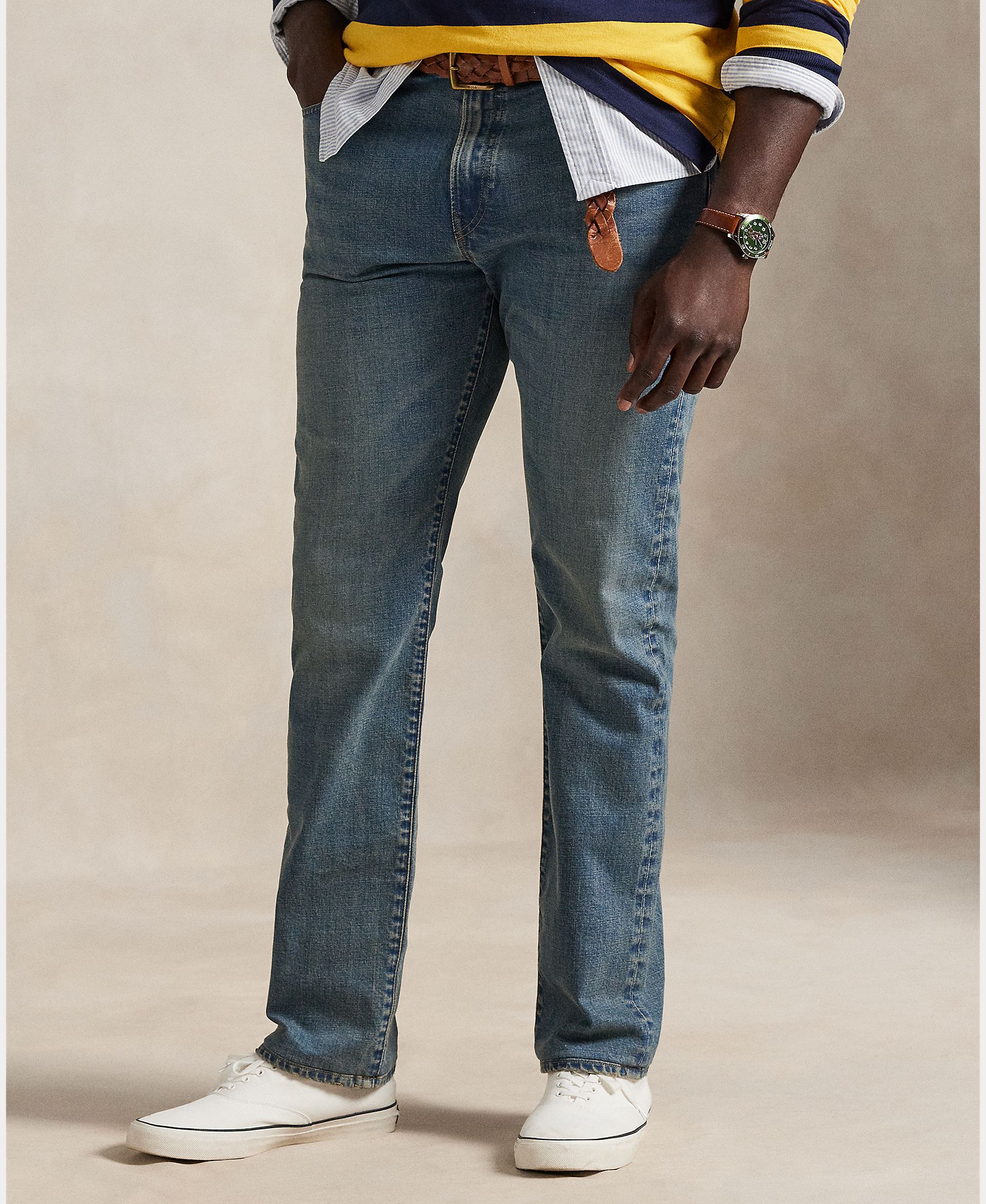 Jeans Straight Fit Parkside Tamanhos Grandes Azul-claro-3
