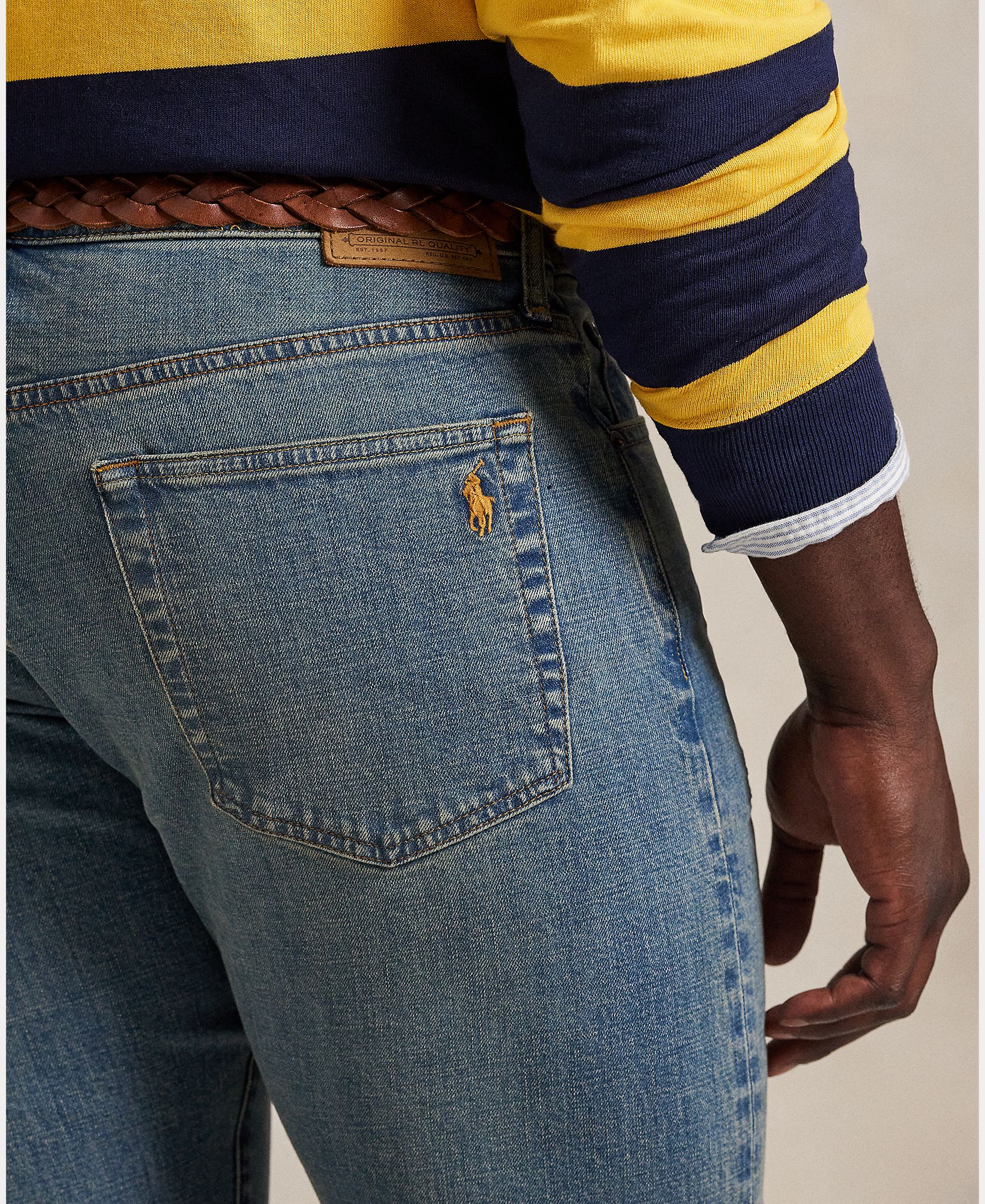 Jeans Straight Fit Parkside Tamanhos Grandes Azul-claro-5