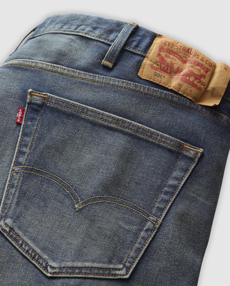 Jeans 501® Original Straight Tamanhos Grandes Azul-marinho-6