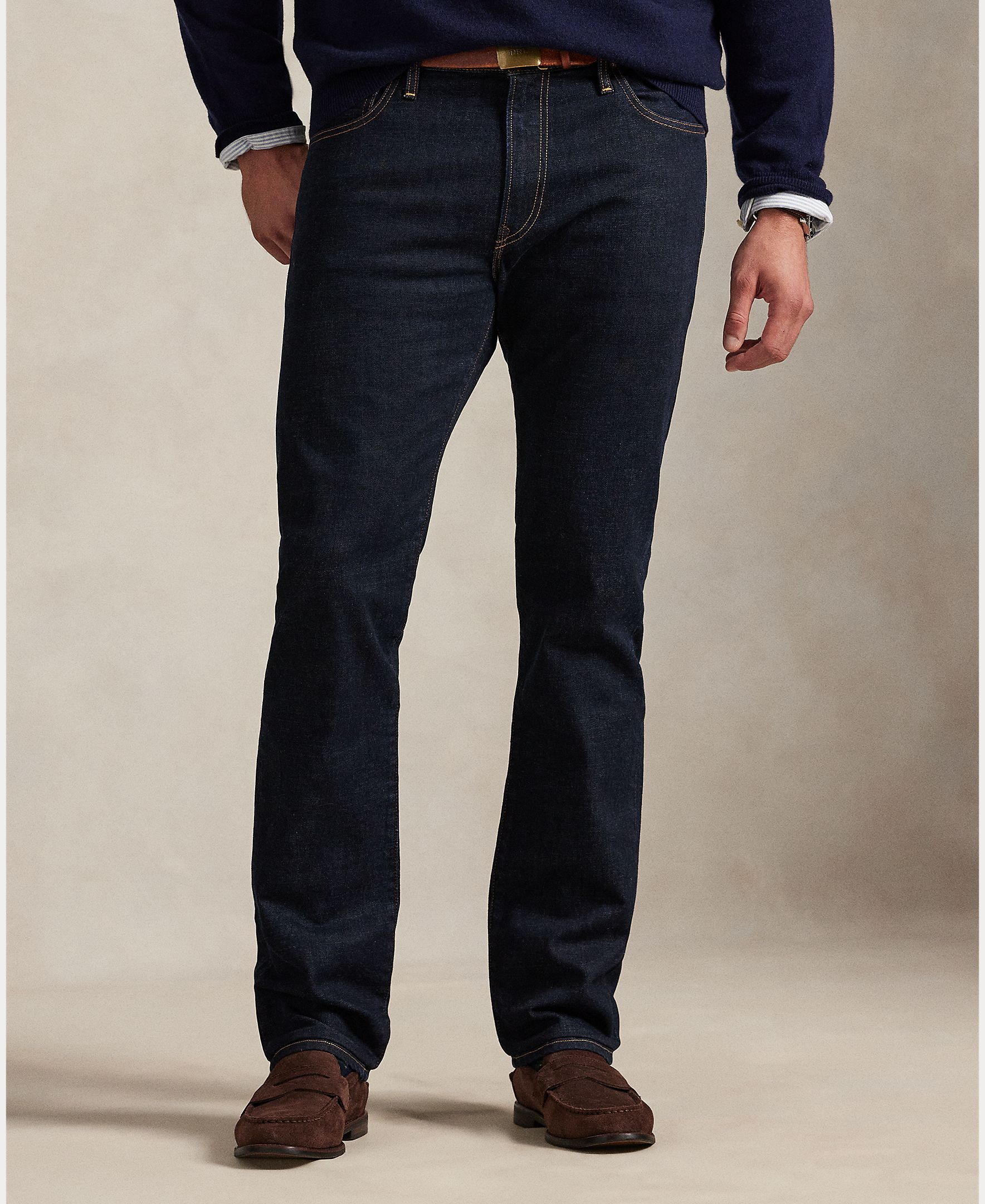 Jeans Hampton Relaxed Straight Fit Tamanhos Grandes Azul-marinho-3