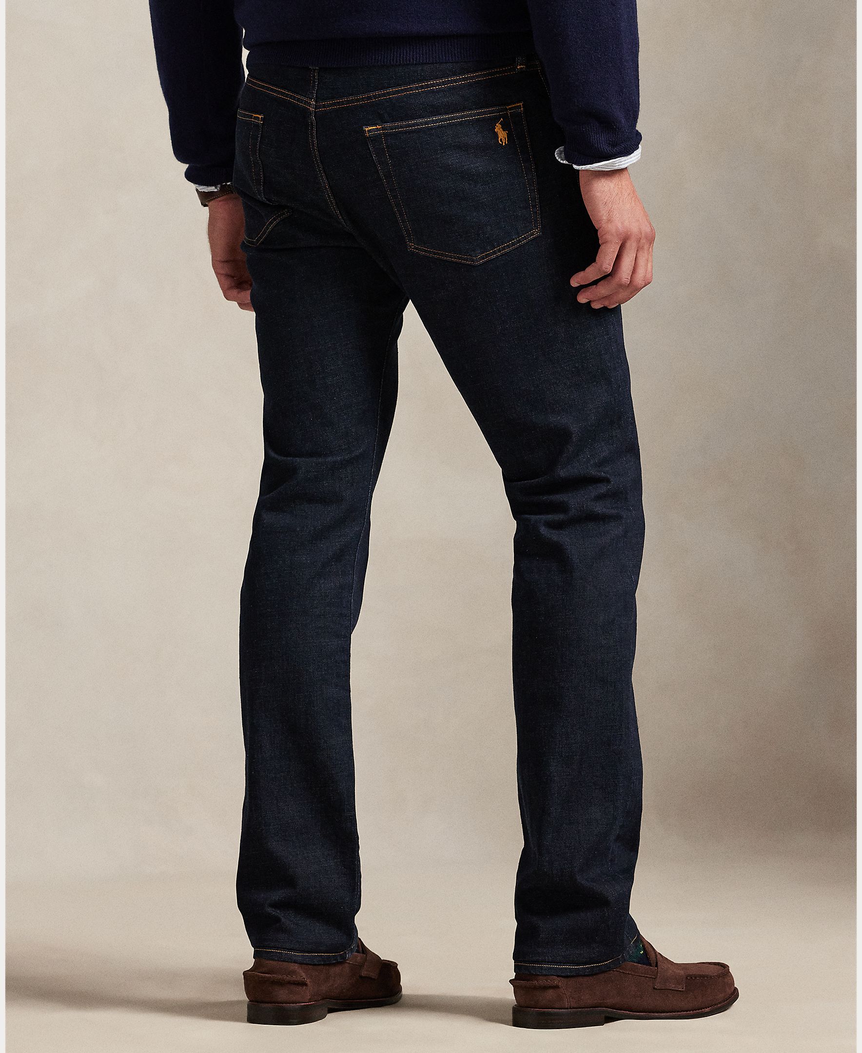 Jeans Hampton Relaxed Straight Fit Tamanhos Grandes Azul-marinho-4
