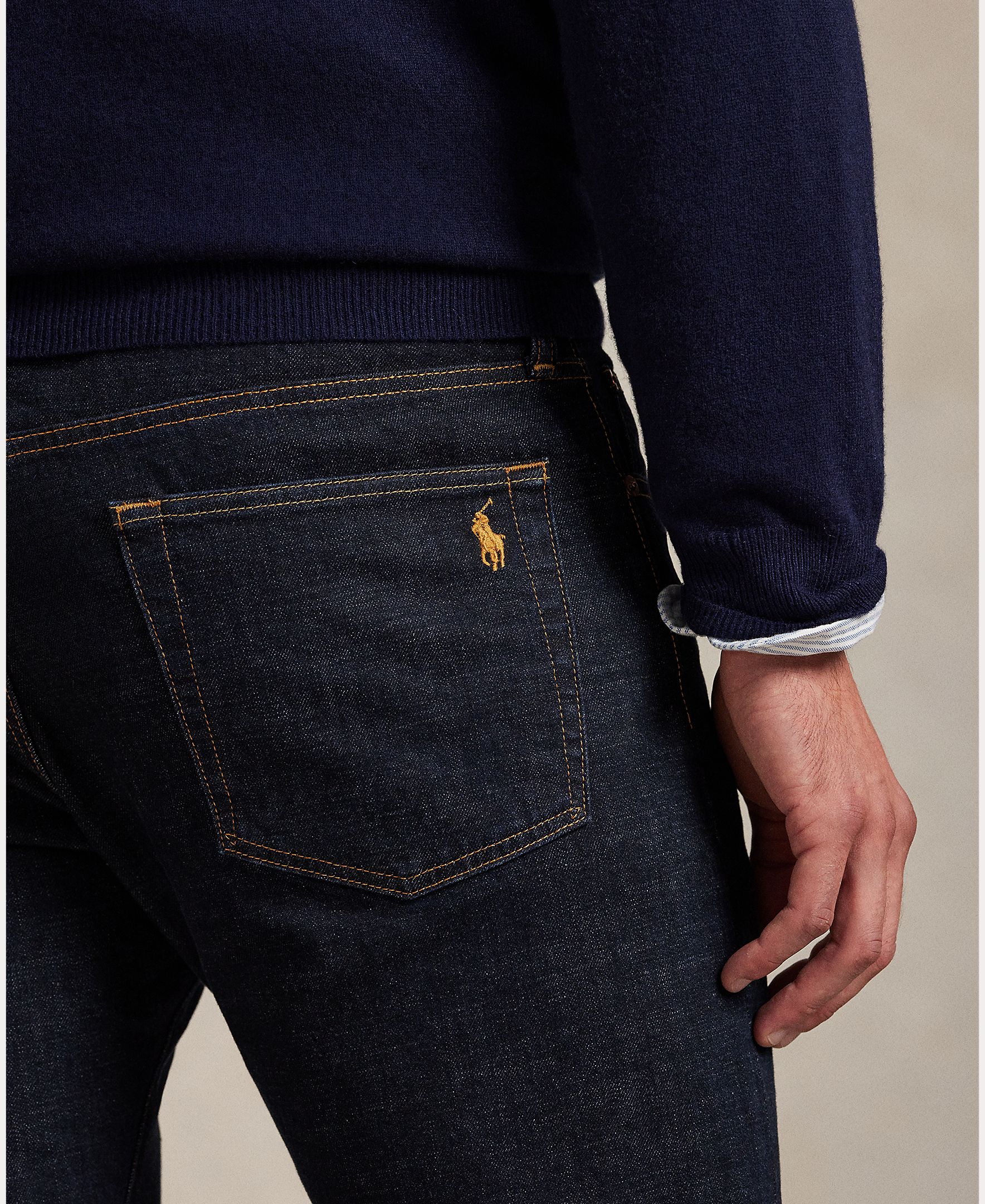 Jeans Hampton Relaxed Straight Fit Tamanhos Grandes Azul-marinho-5