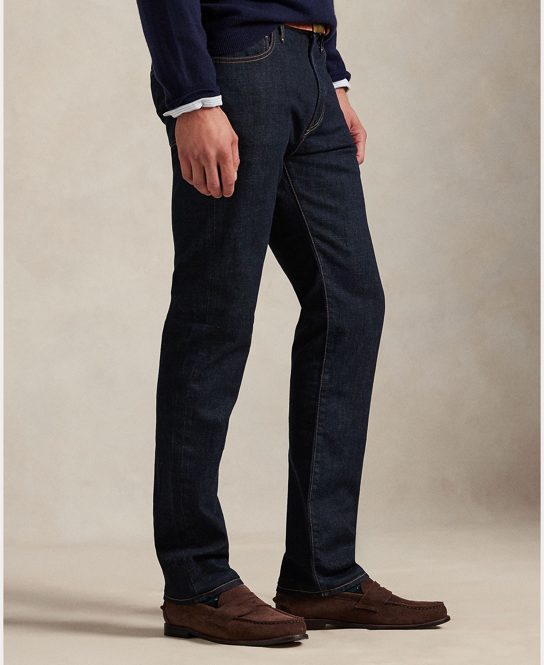 Jeans Hampton Relaxed Straight Fit Tamanhos Grandes Azul-marinho-6