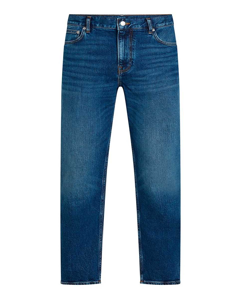 Jeans Denton Fit Tamanhos Grandes Azul-1