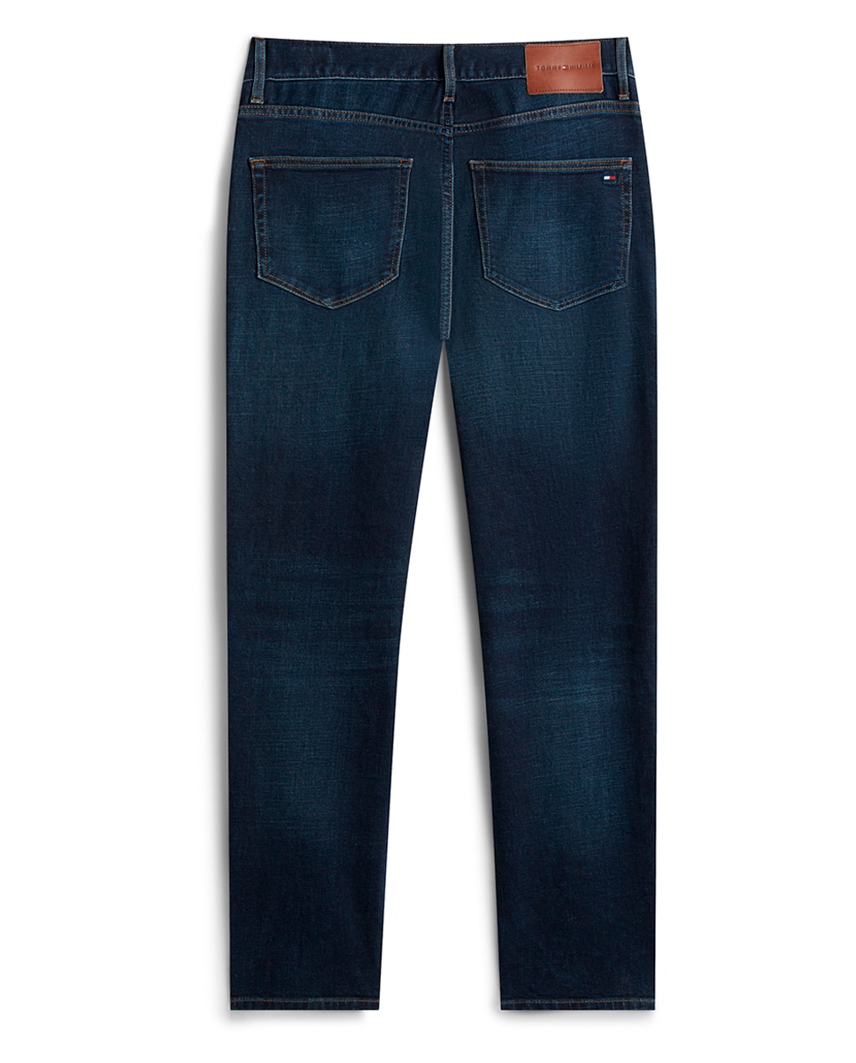 Jeans Straight Fit Denton Tamanhos Grandes Azul-índigo-2