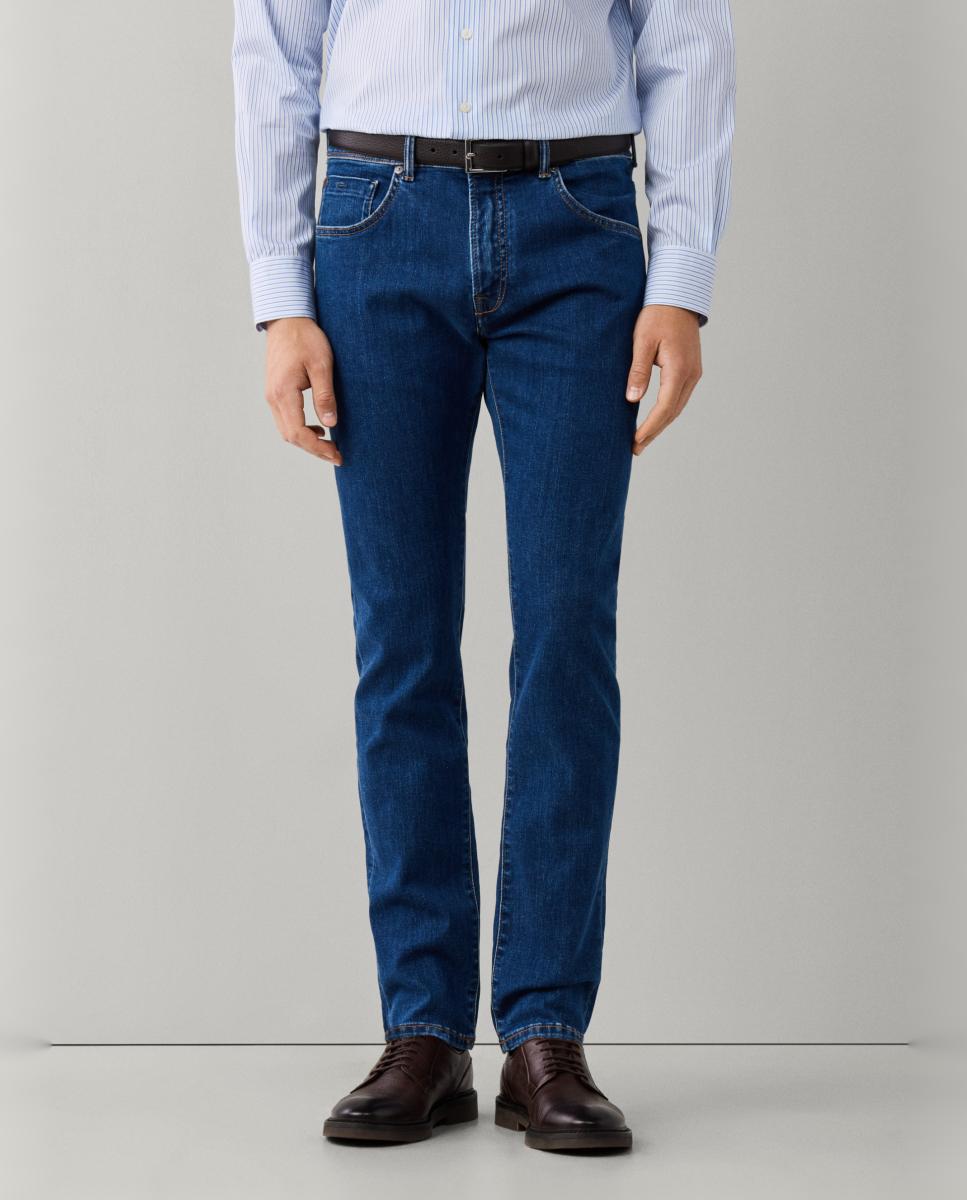Imagem 0 de Jeans Escovados Fit Clássico Tamanhos Grandes.