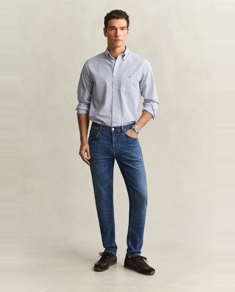 Imagen 0 de Vaquero de hombres trallas grandes extra slim fit clásicos Azul
