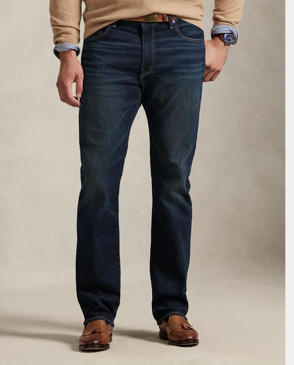 Jeans Hampton Relaxed Straight Polo Tamanhos Grandes Azul-índigo-3