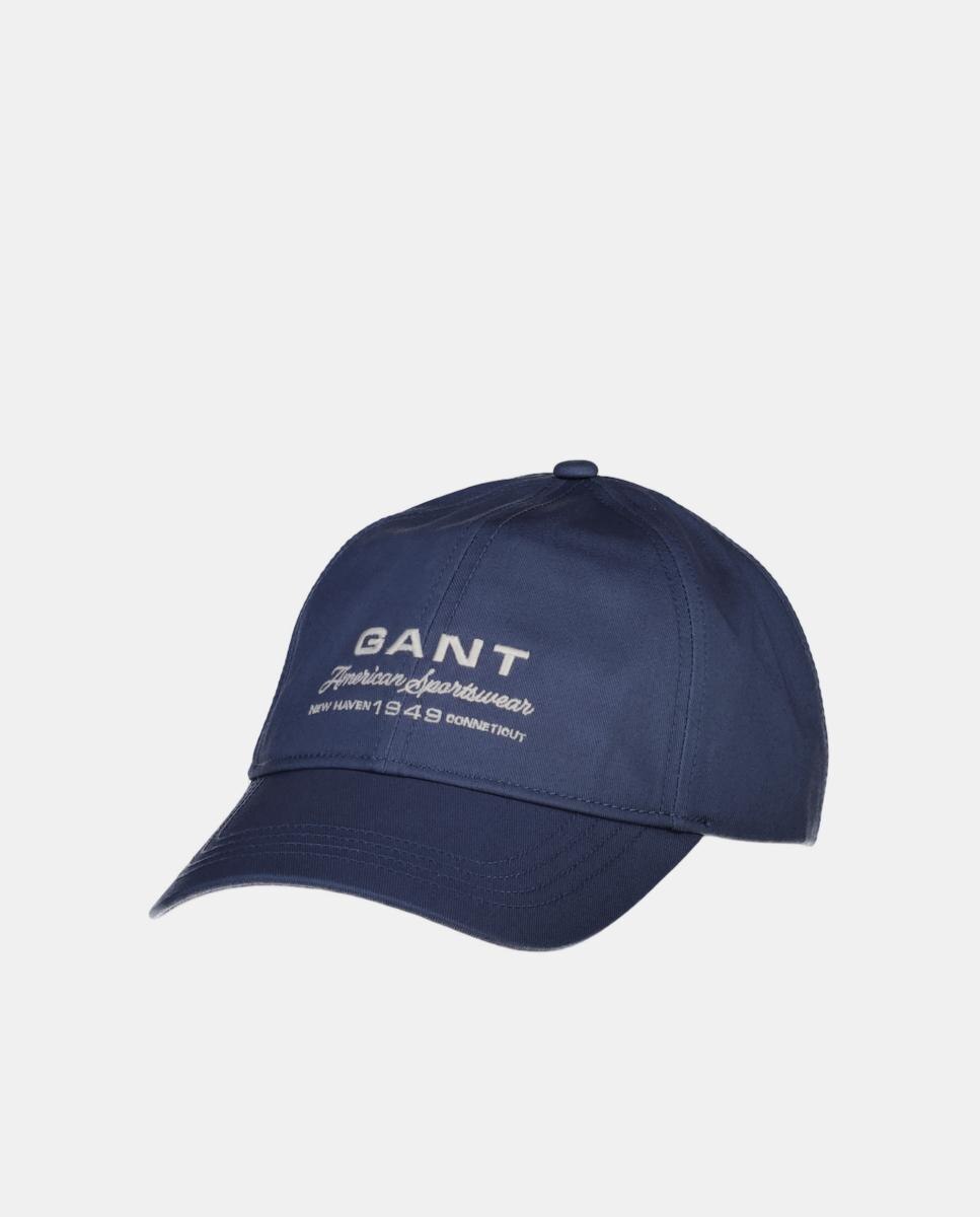 Boné de Painéis com Desenho à Frente Tamanhos Grandes Azul-2