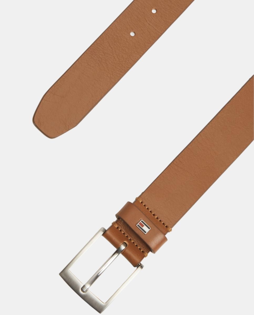 Imagen 2 de Cinturón de hombre de piel liso tallas grandes - Tommy Hilfiger - Camel Camel