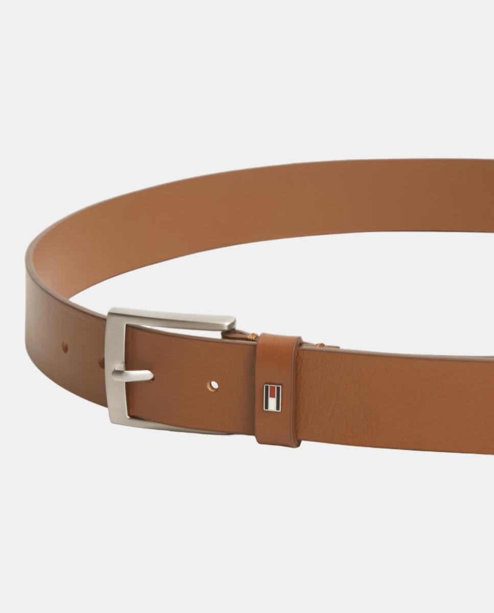 Imagen 3 de Cinturón de hombre de piel liso tallas grandes - Tommy Hilfiger - Camel Camel