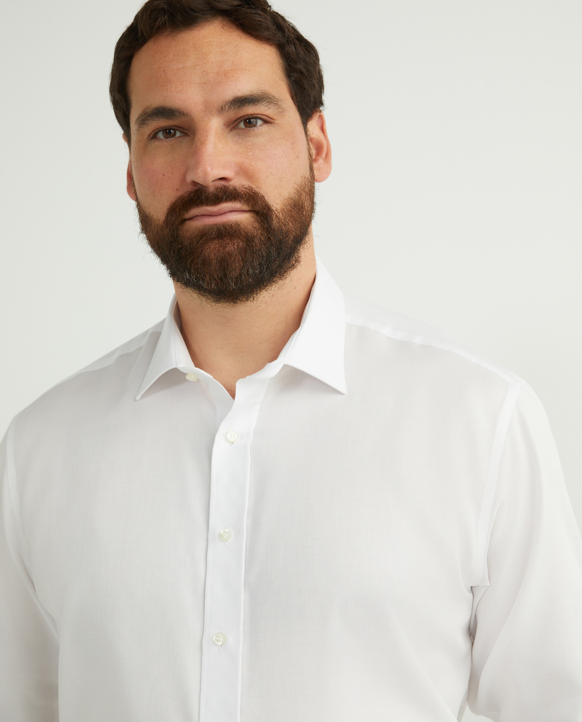 Camisa Formal Regular Tamanhos Grandes Branco-1