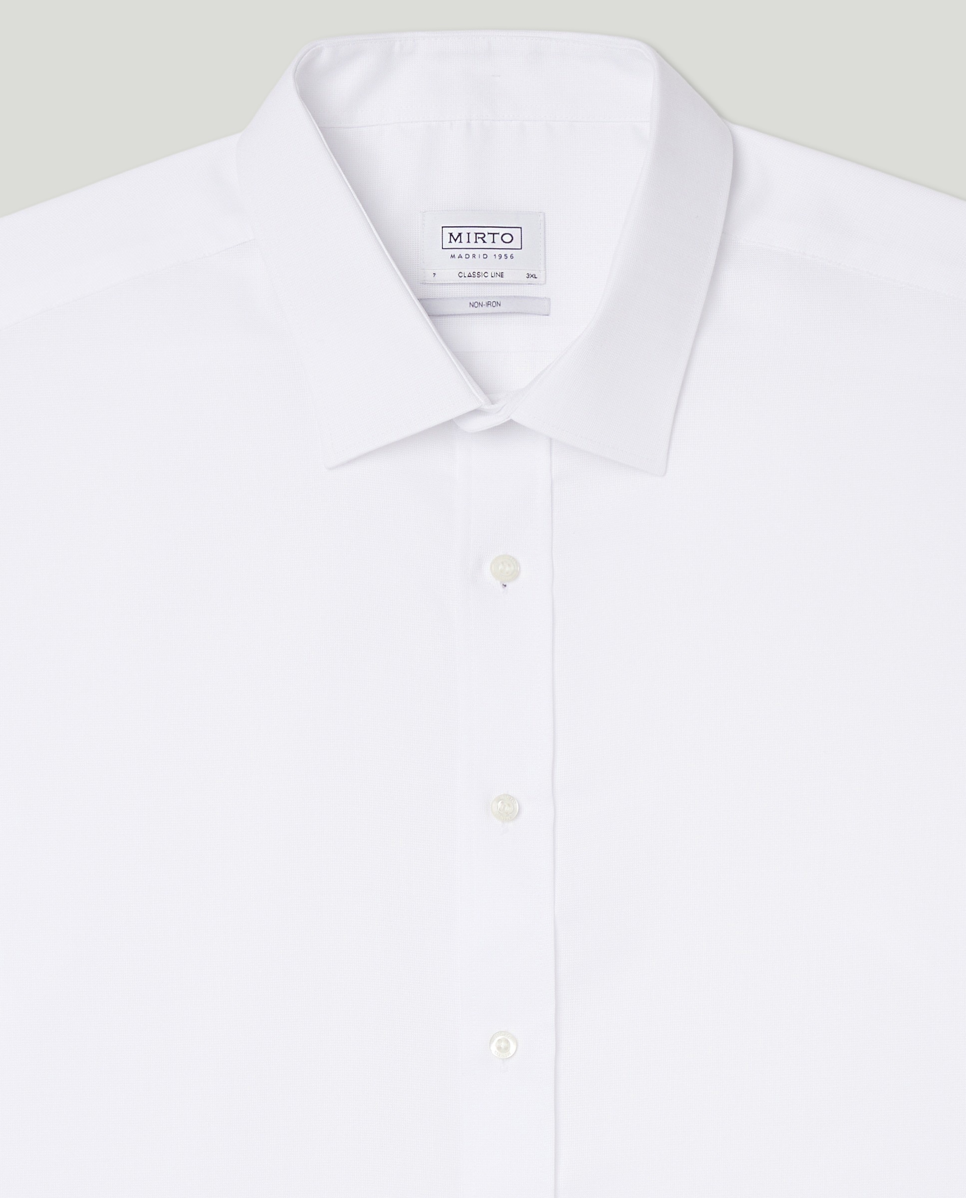 Camisa Formal Regular Tamanhos Grandes Branco-5