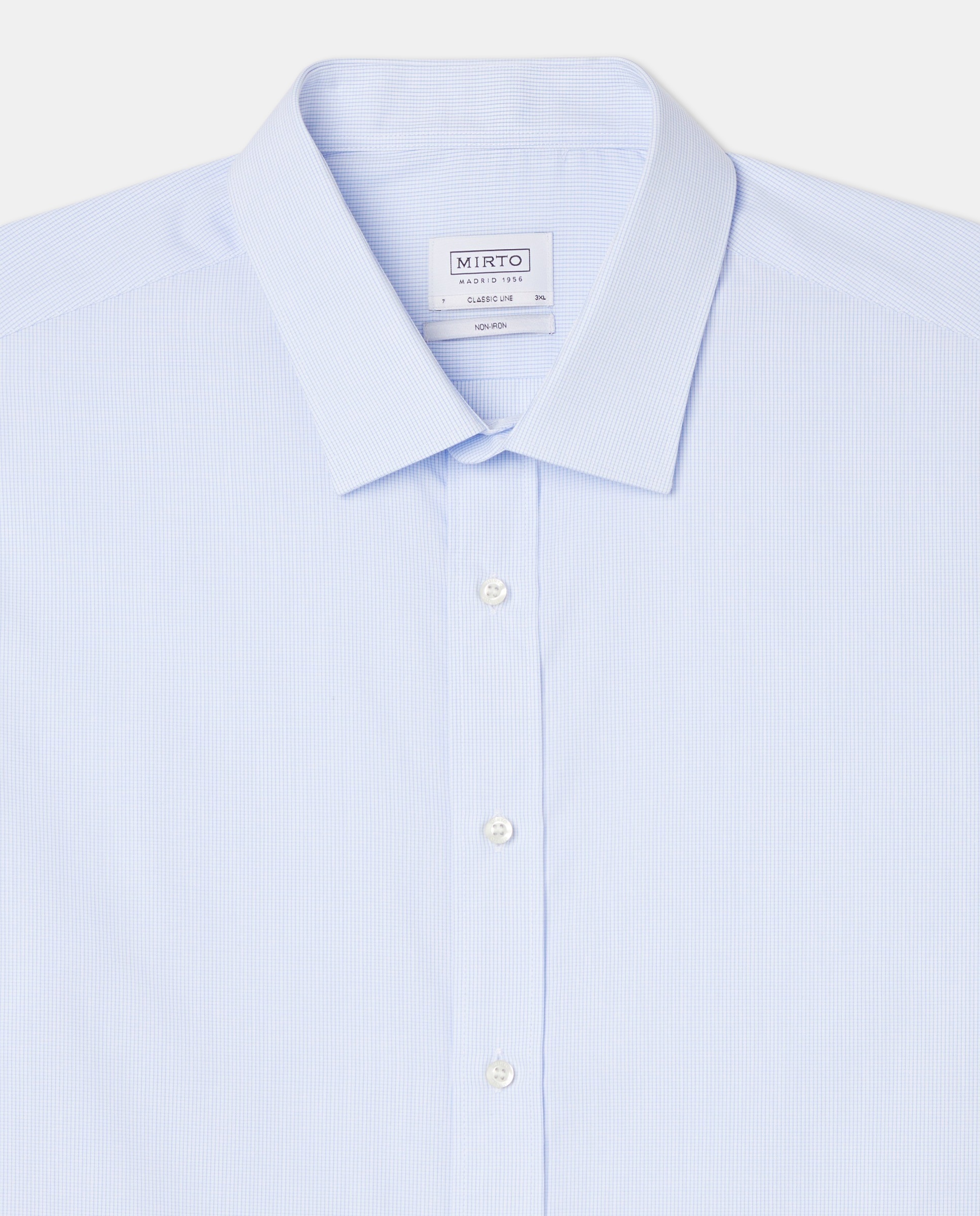 Camisa Formal Regular Tamanhos Grandes Azul-2