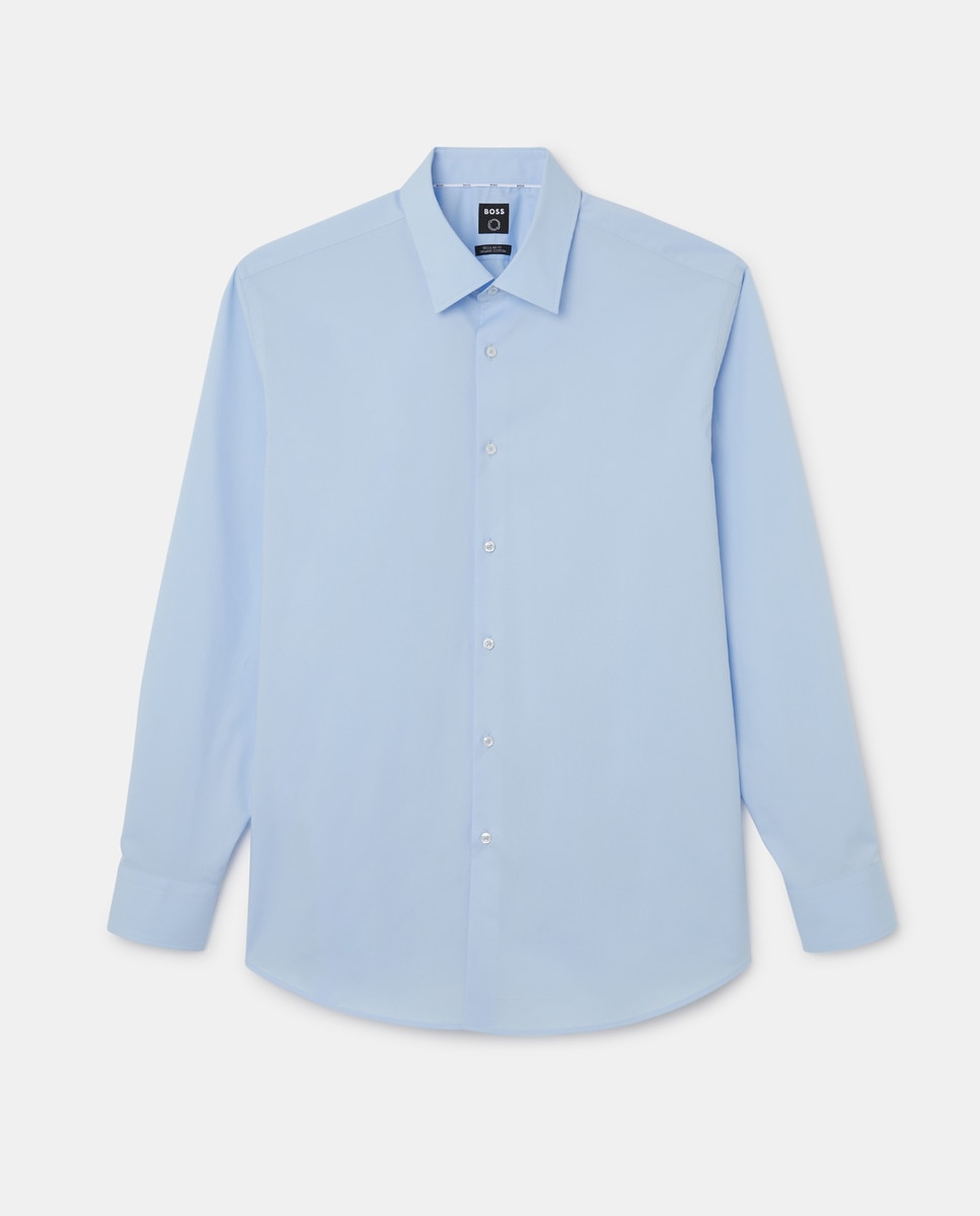 Camisa de Manga Comprida Azul-4