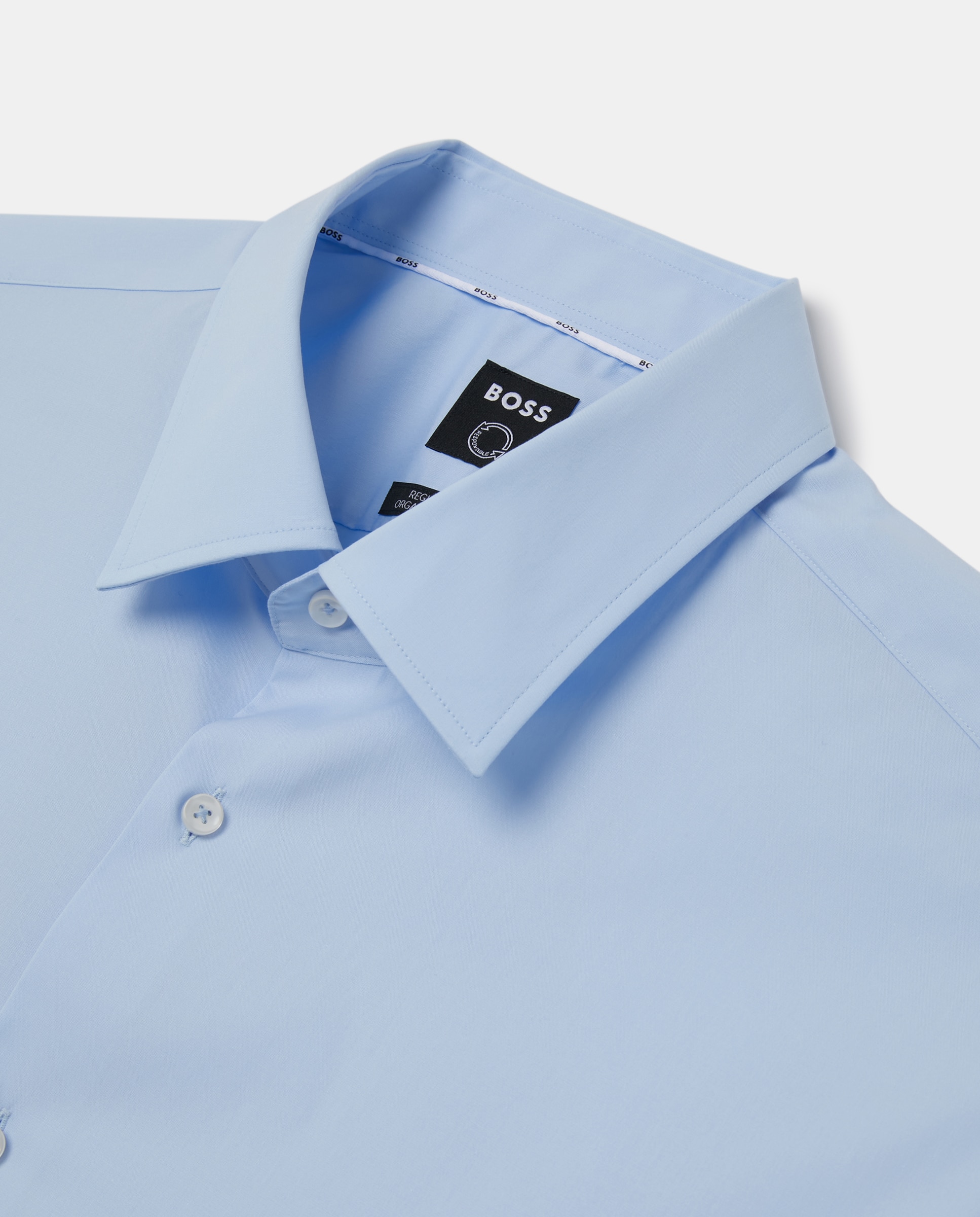 Camisa de Manga Comprida Azul-5