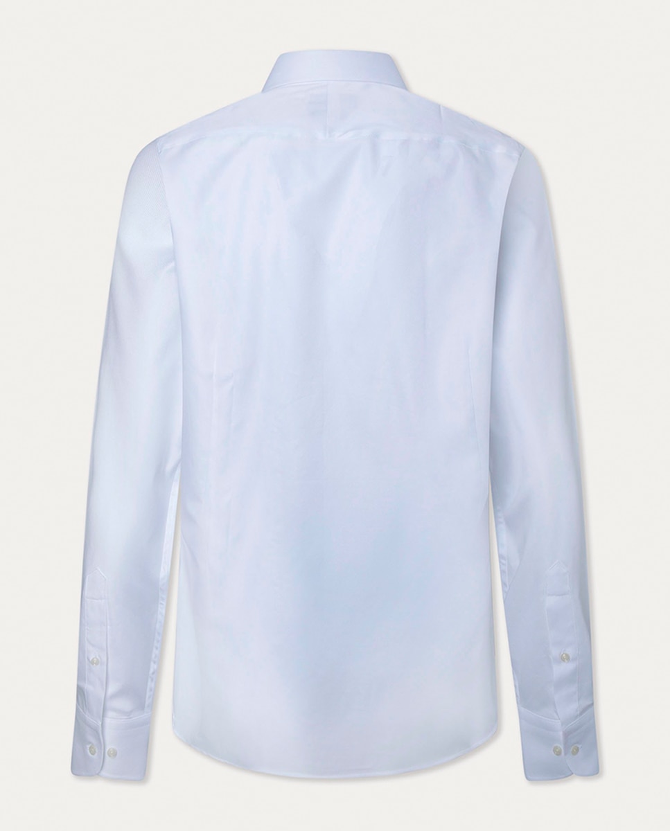 Camisa Formal Classic Fit Royal Oxford Tamanhos Grandes Branco-5