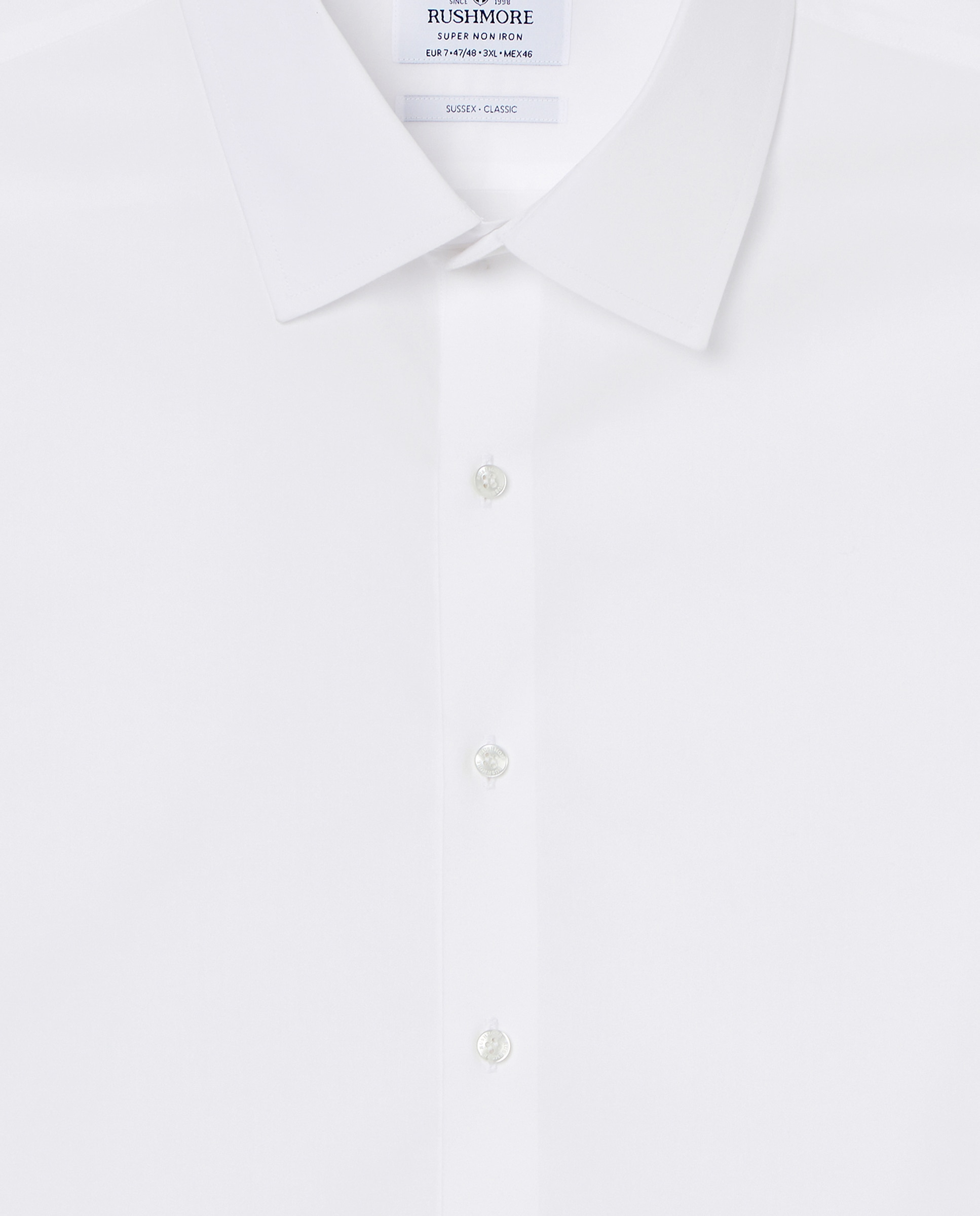 Camisa Non Iron Tamanhos Grandes Branco-5