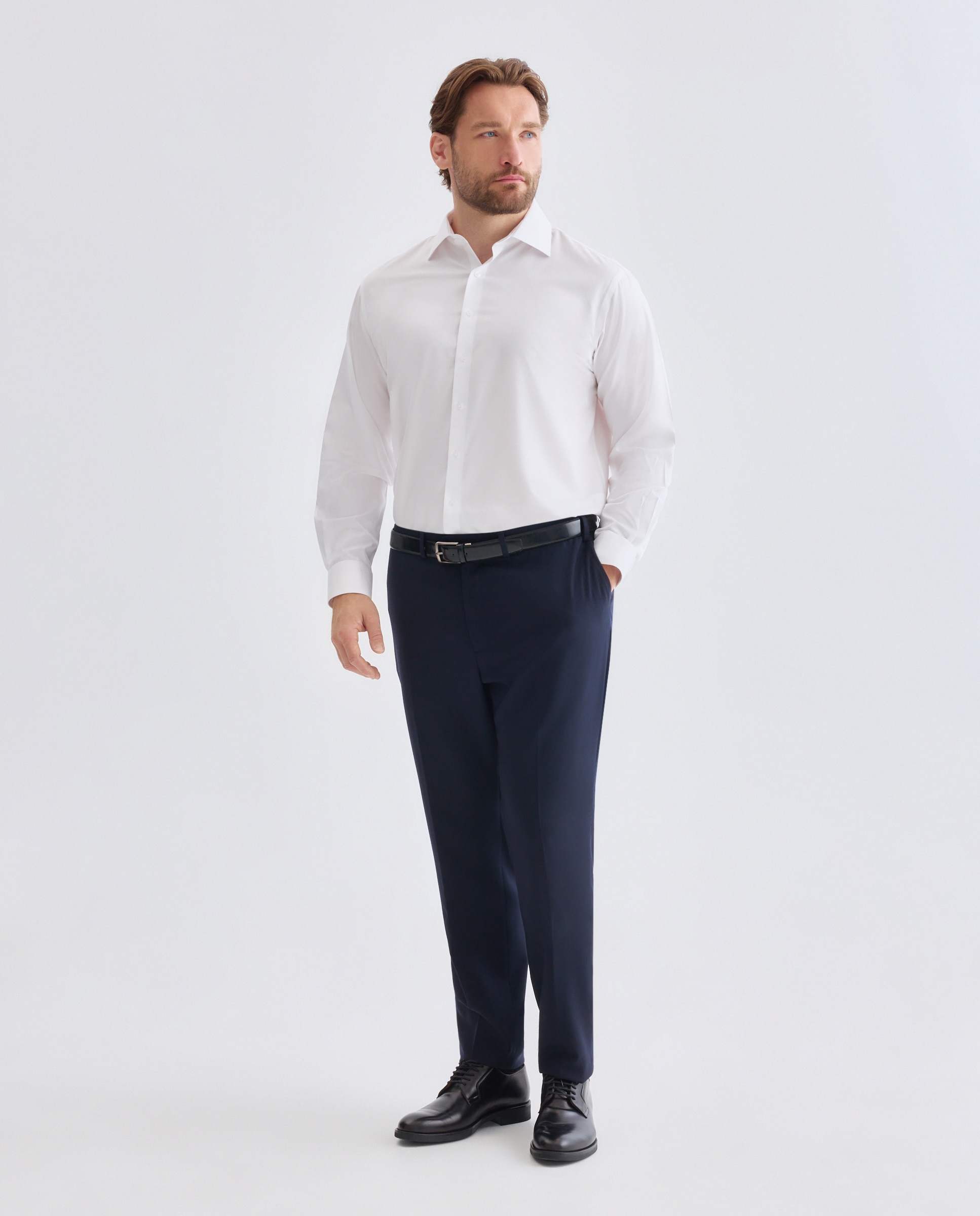 Camisa de hombre non iron - Rushmore - Blanco Blanco-4