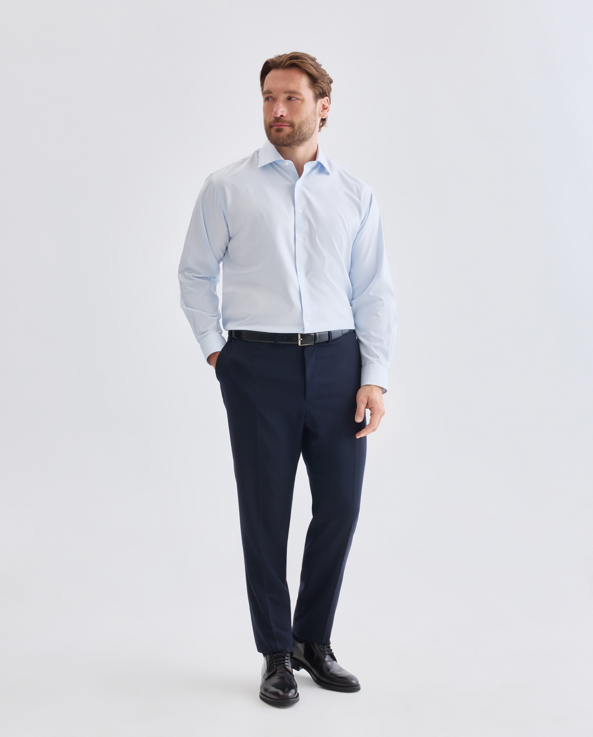 Imagen 2 de Camisa de hombre non iron - Rushmore - Azul claro Azul claro