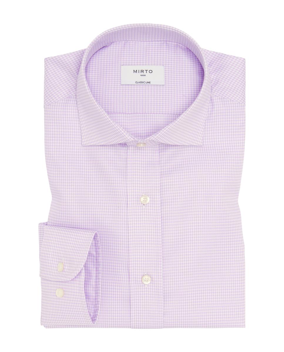 Camisa vestir de hombre puño mixto de algodón Tallas Grandes - Mirto - Rosa Rosa-3