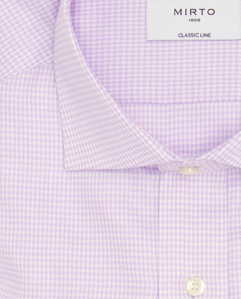 Camisa vestir de hombre puño mixto de algodón Tallas Grandes - Mirto - Rosa Rosa-4