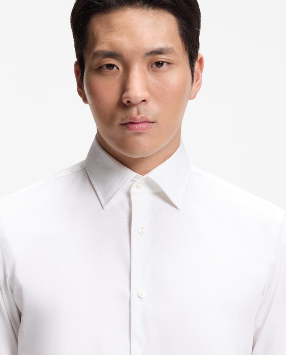 Imagen 2 de Camisa manga larga de hombre tallas grandes. - Boss - Blanco Blanco