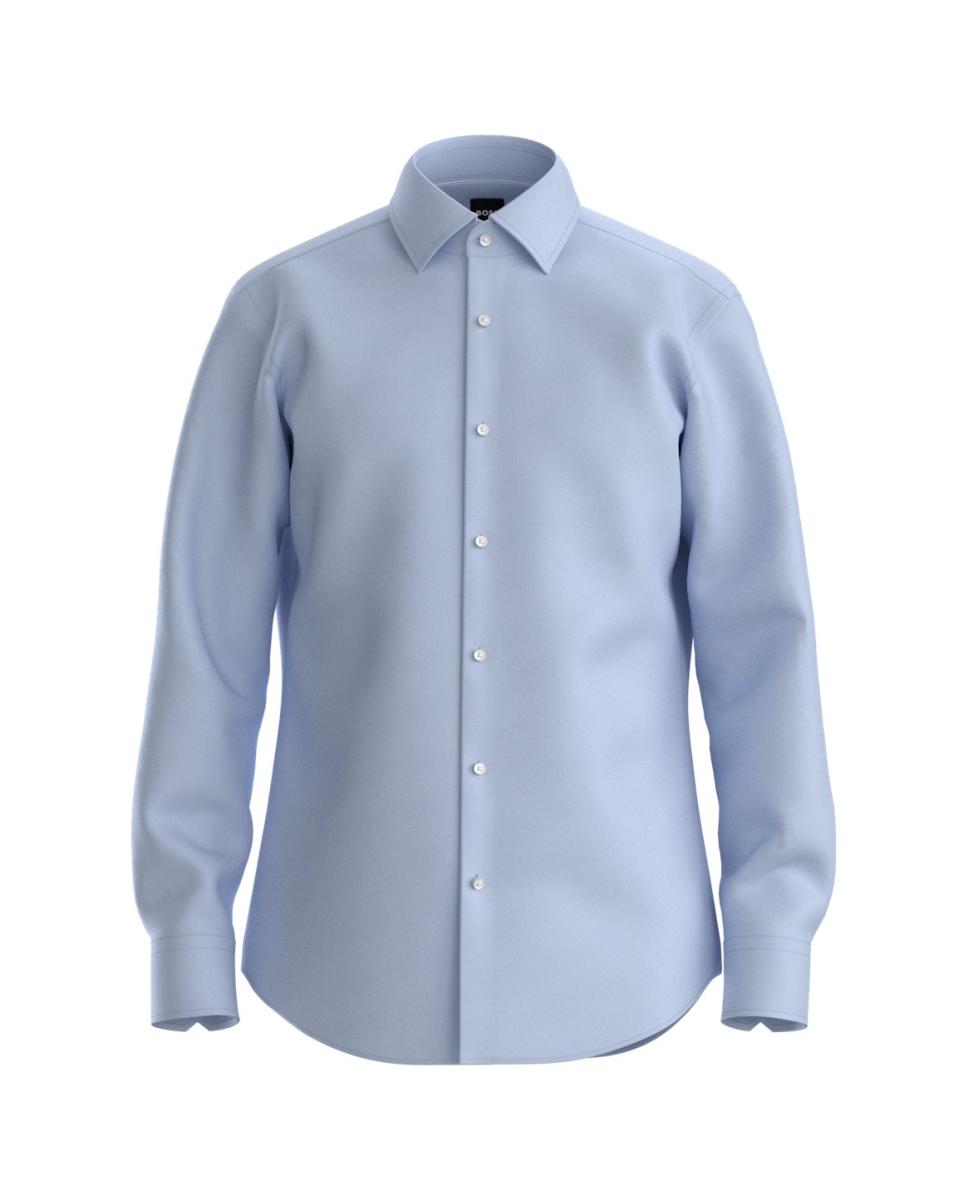 Imagen 1 de Camisa manga larga de hombre tallas grandes. - Boss - Azul Azul