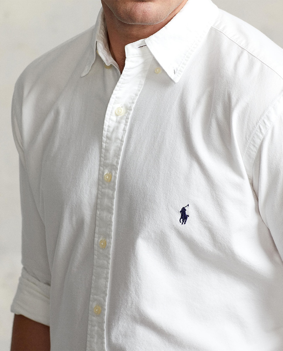 Camisa Oxford Tingida Regular Fit Branco-3