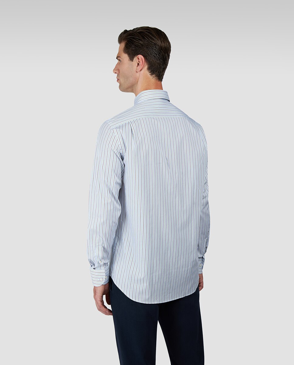 Camisa de Manga Comprida e Botão na Ponta Tamanhos Grandes Verde-2