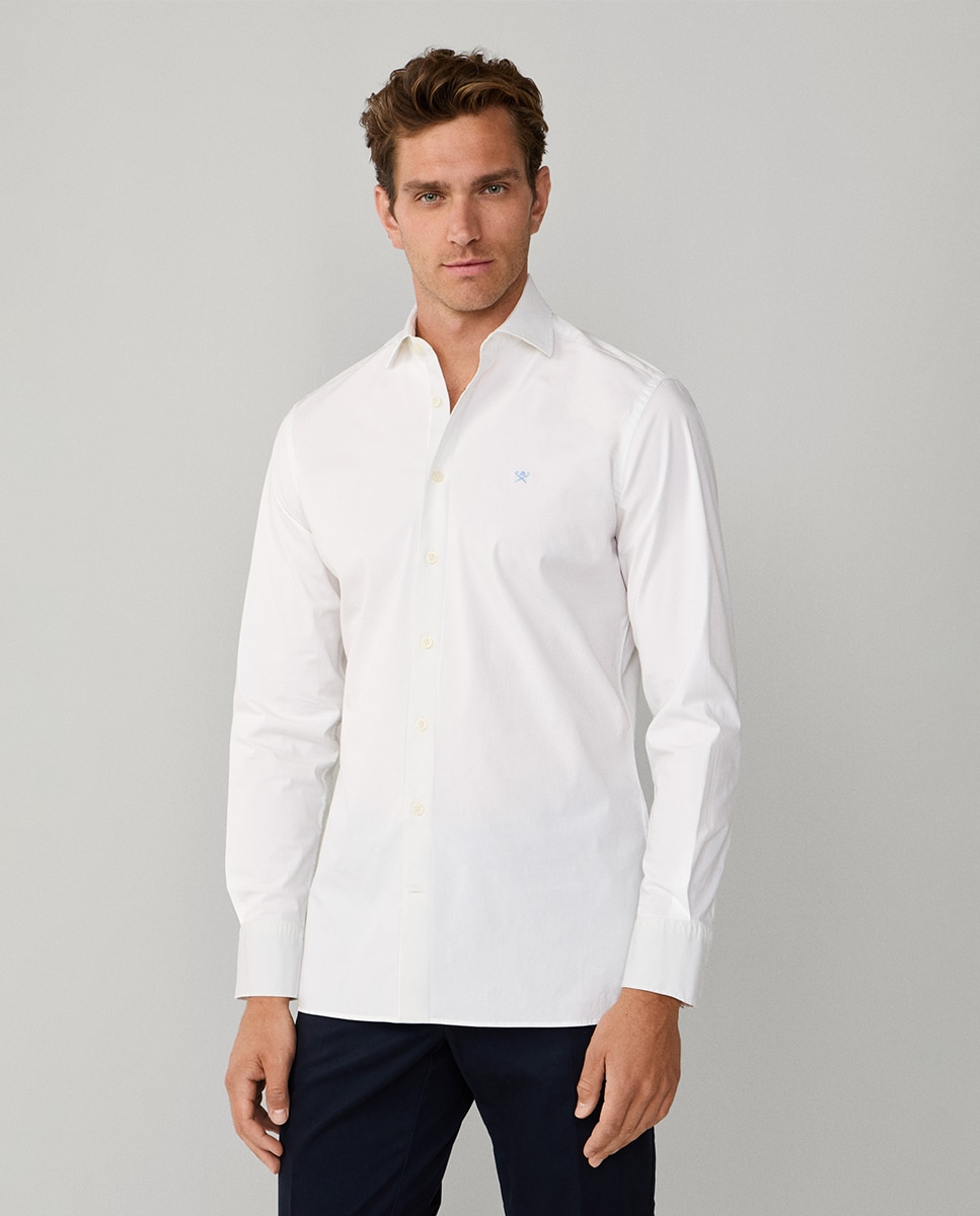 Imagem 0 de Camisa Classic Fit de Popelina com Logótipo Bordado Tamanhos Grandes