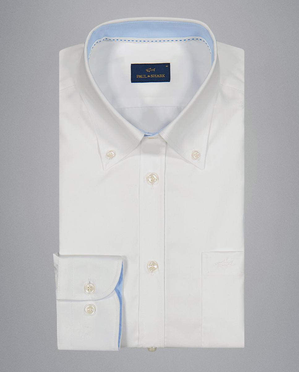 Camisa Lisa Cápsula Azzurro Branco-2