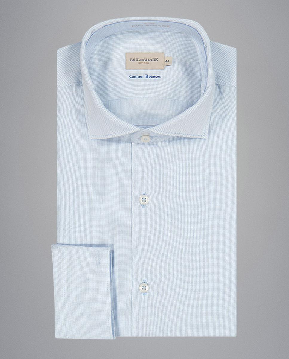 Camisa Summer Breeze de Manga Comprida Azul-claro-2