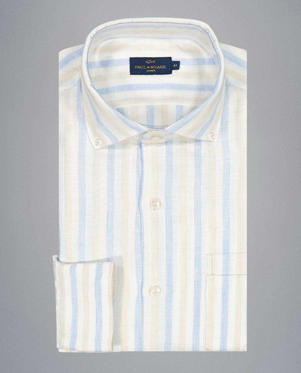 Camisa às Riscas com Manga Comprida Multicolor-2