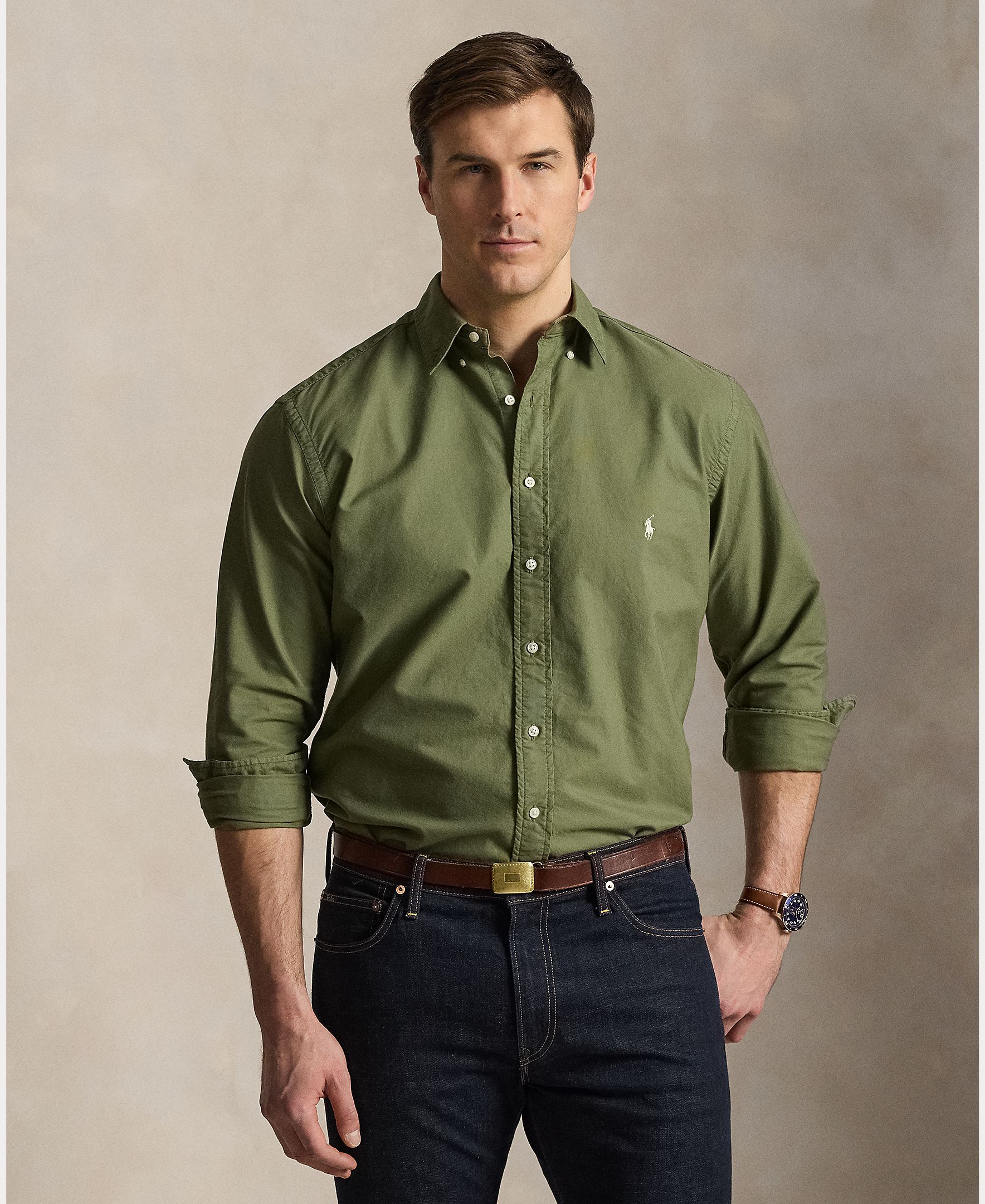 Imagem 0 de Camisa Oxford Classic Fit Tamanhos Grandes