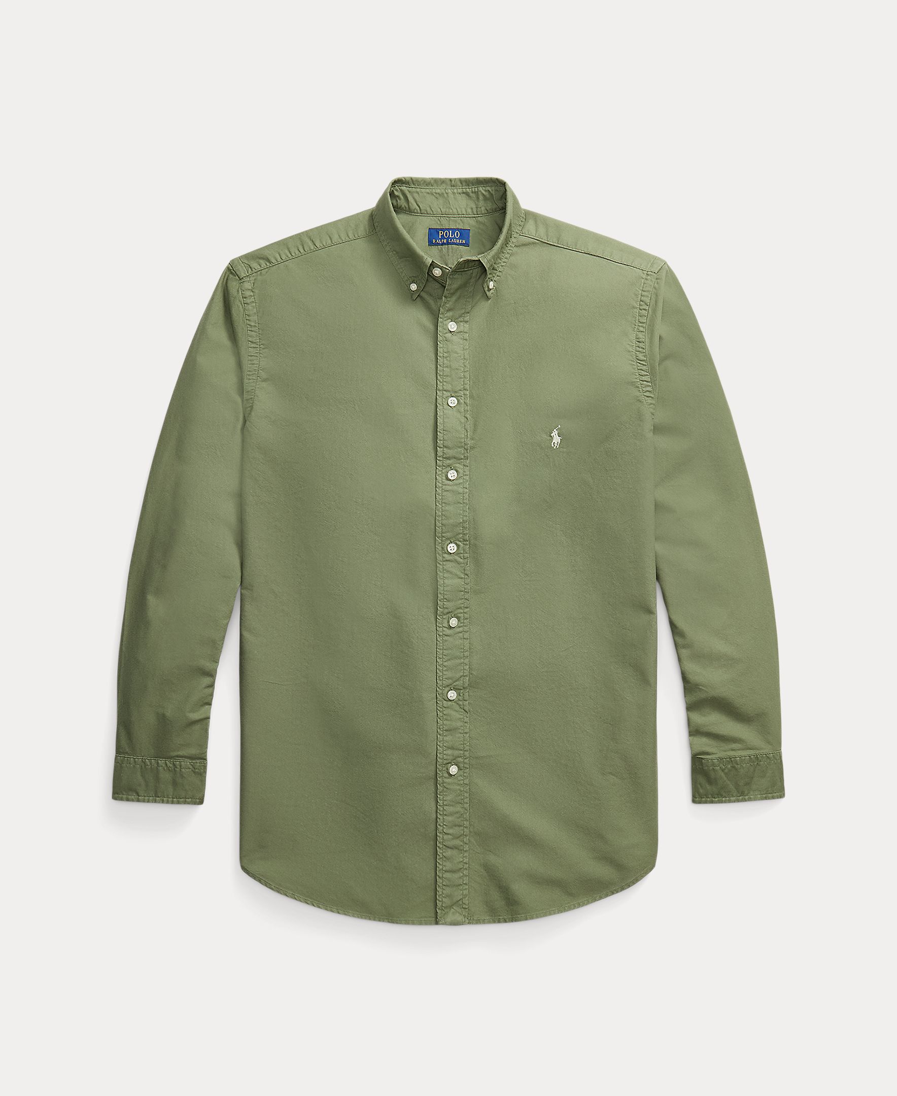 Camisa Oxford Classic Fit Tamanhos Grandes Verde pardo-7