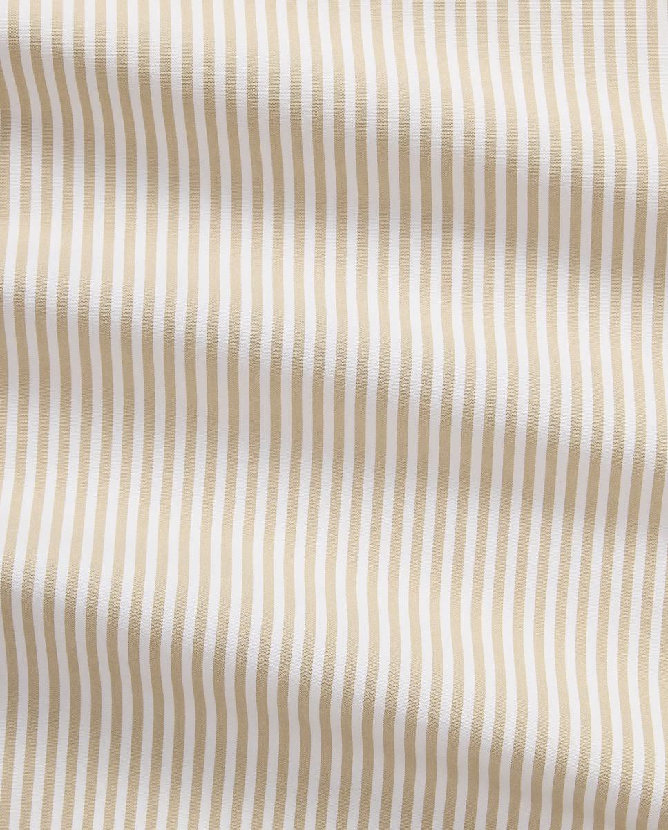 Camisa Classic Fit Tamanhos Grandes em Popelina Bege-6