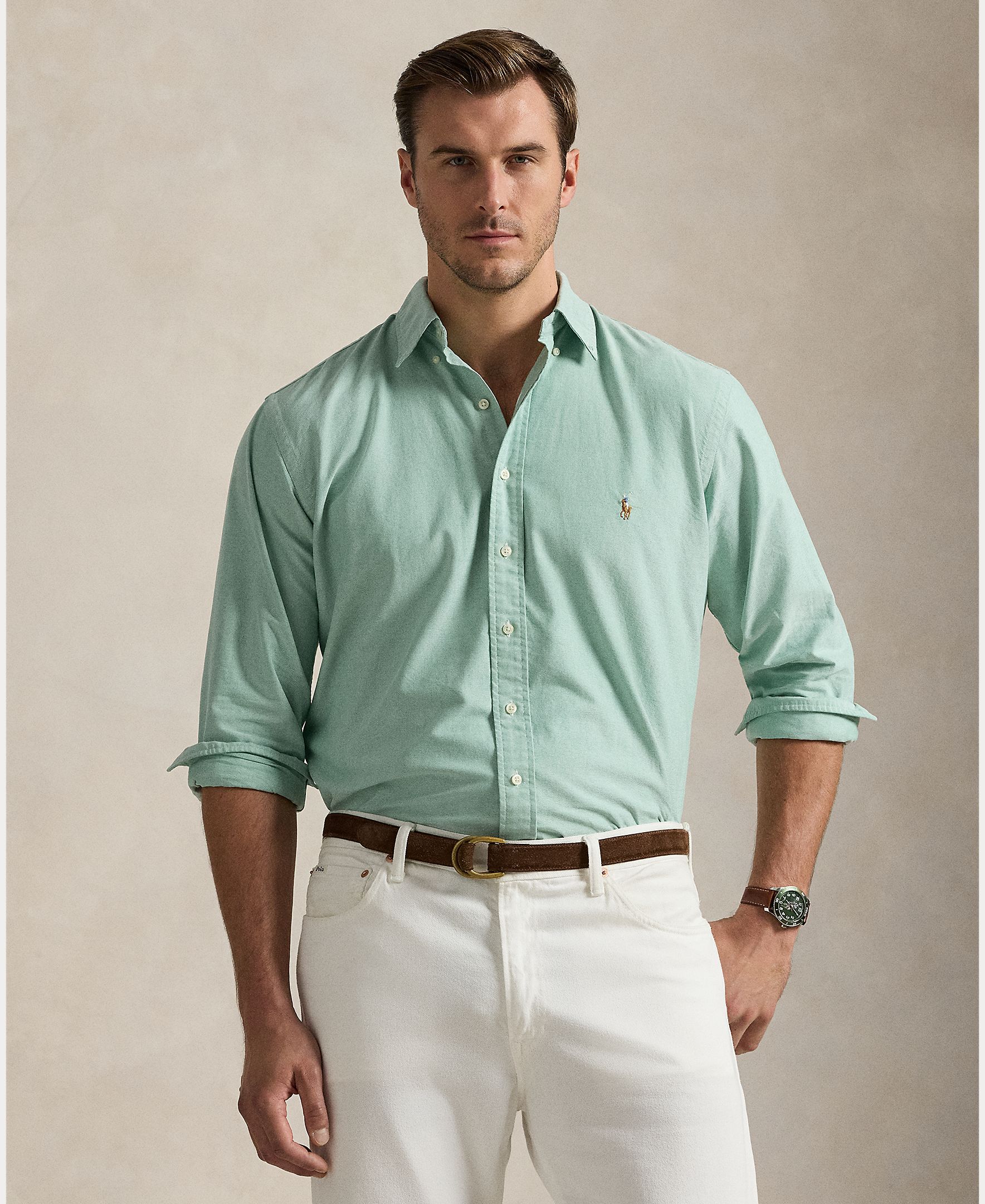 Imagem 0 de Camisa Oxford de Algodão Tamanhos Grandes