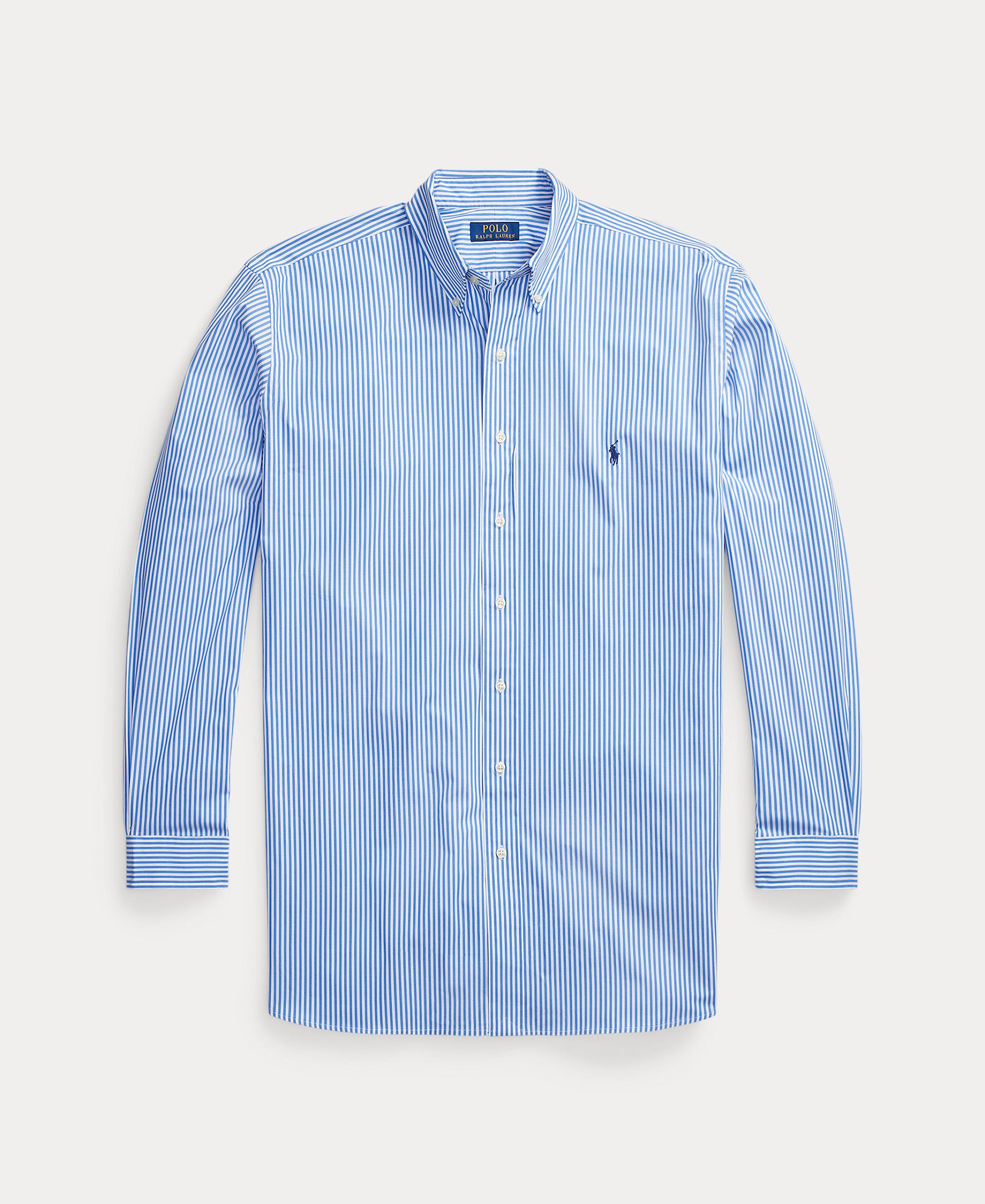 Camisa Classic Fit Tamanhos Grandes em Popelina Azul-claro-5