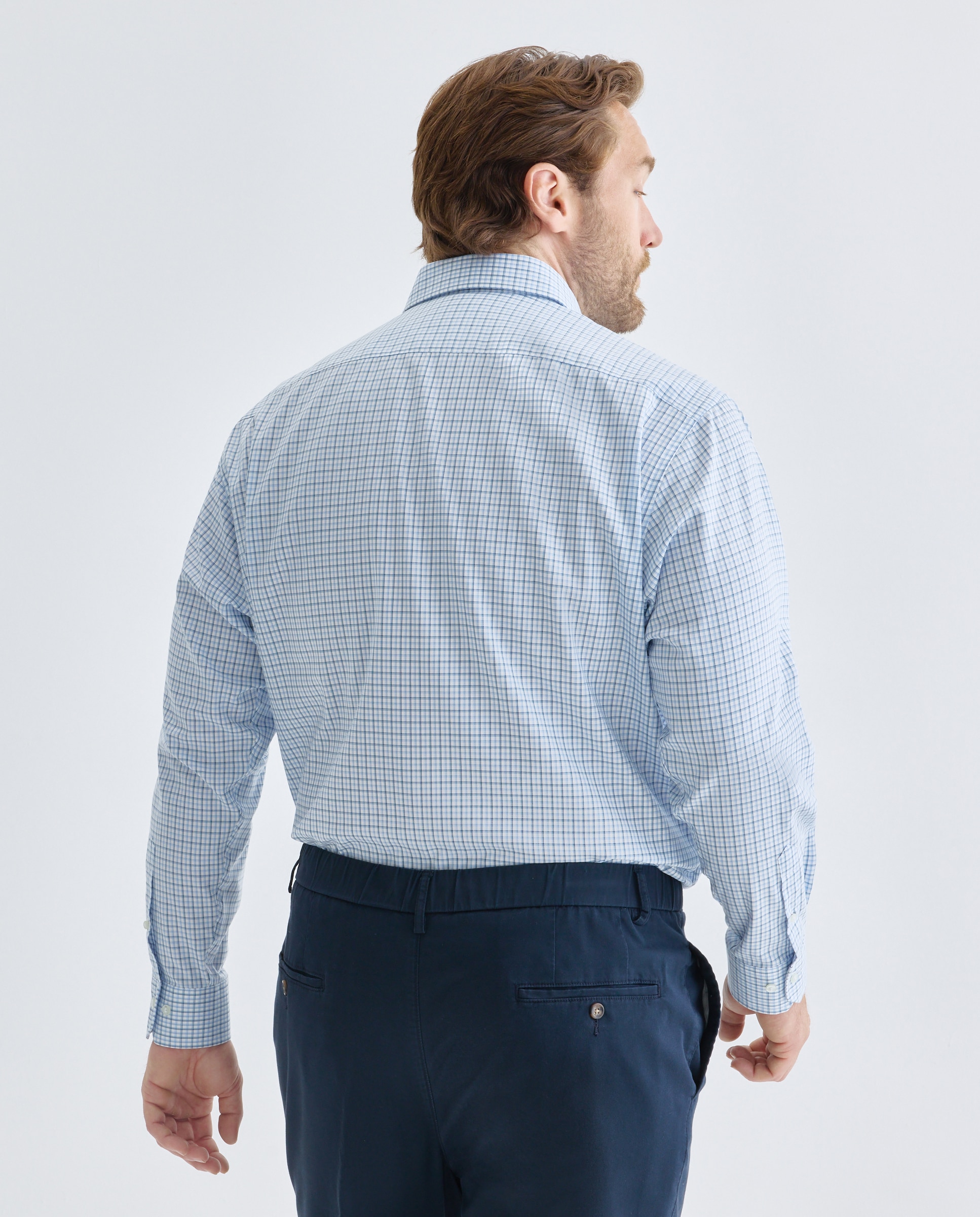 Camisa Non Iron Azul-3