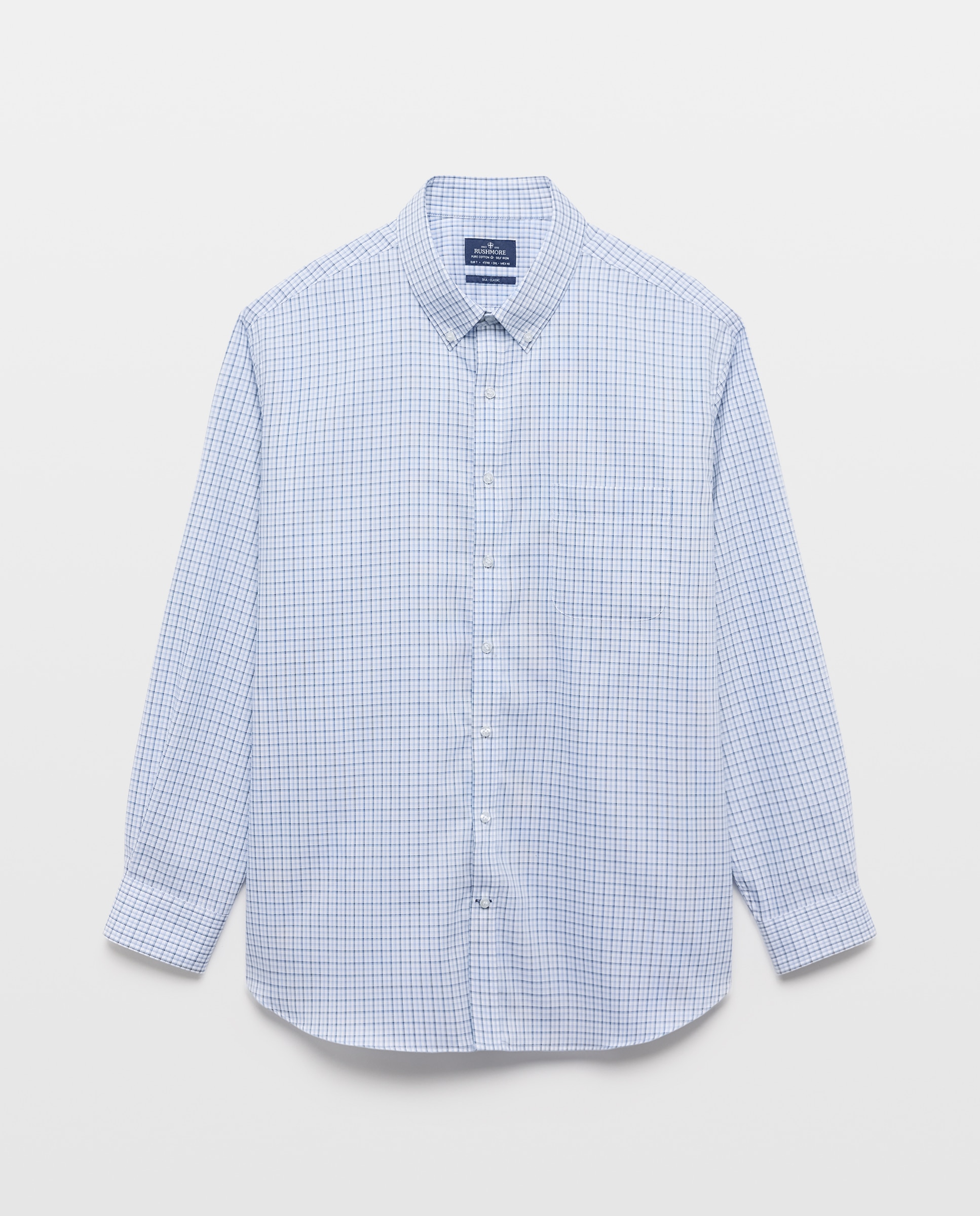 Camisa Non Iron Azul-4