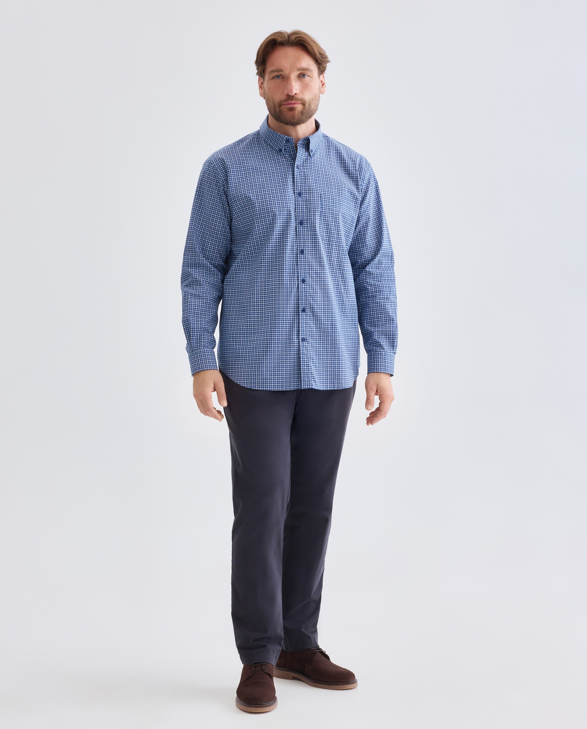 Camisa Non Iron Azul-marinho-3