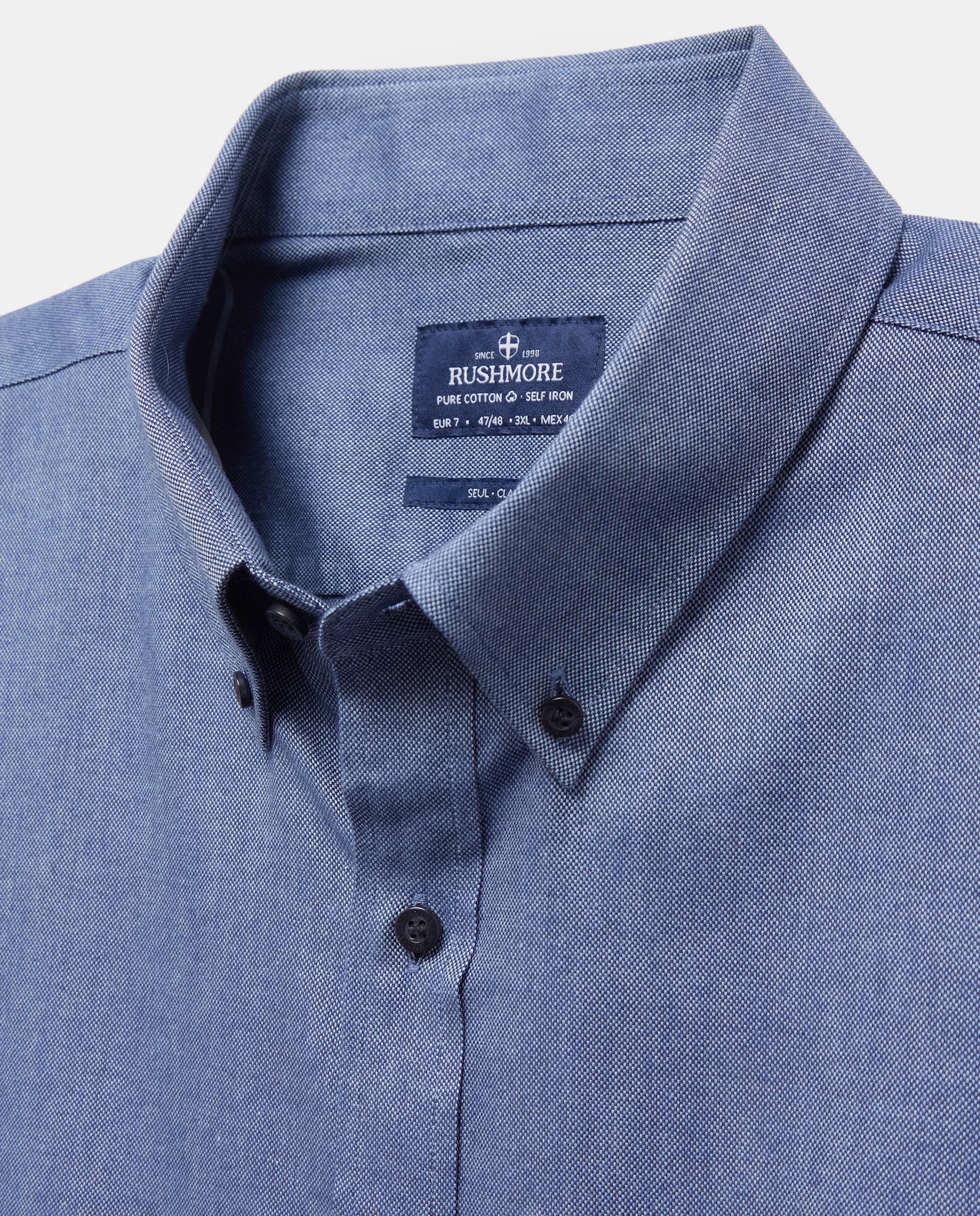 Camisa de hombre non iron - Rushmore - Azul Azul-6