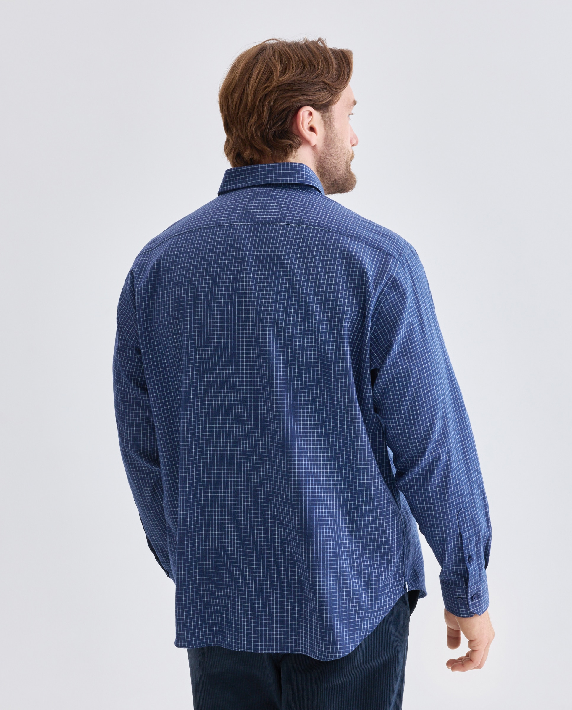Camisa Non Iron Azul-2