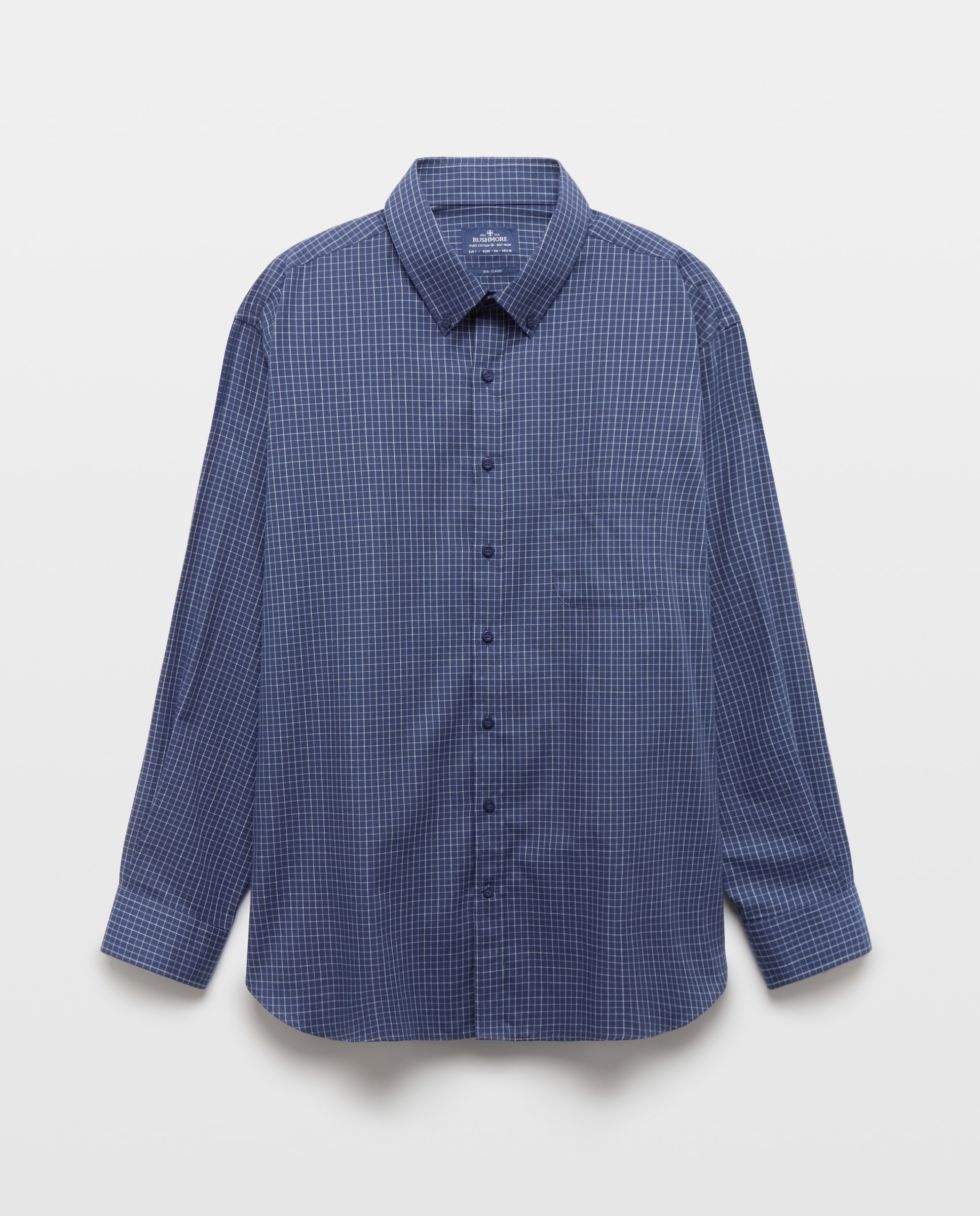 Camisa Non Iron Azul-5