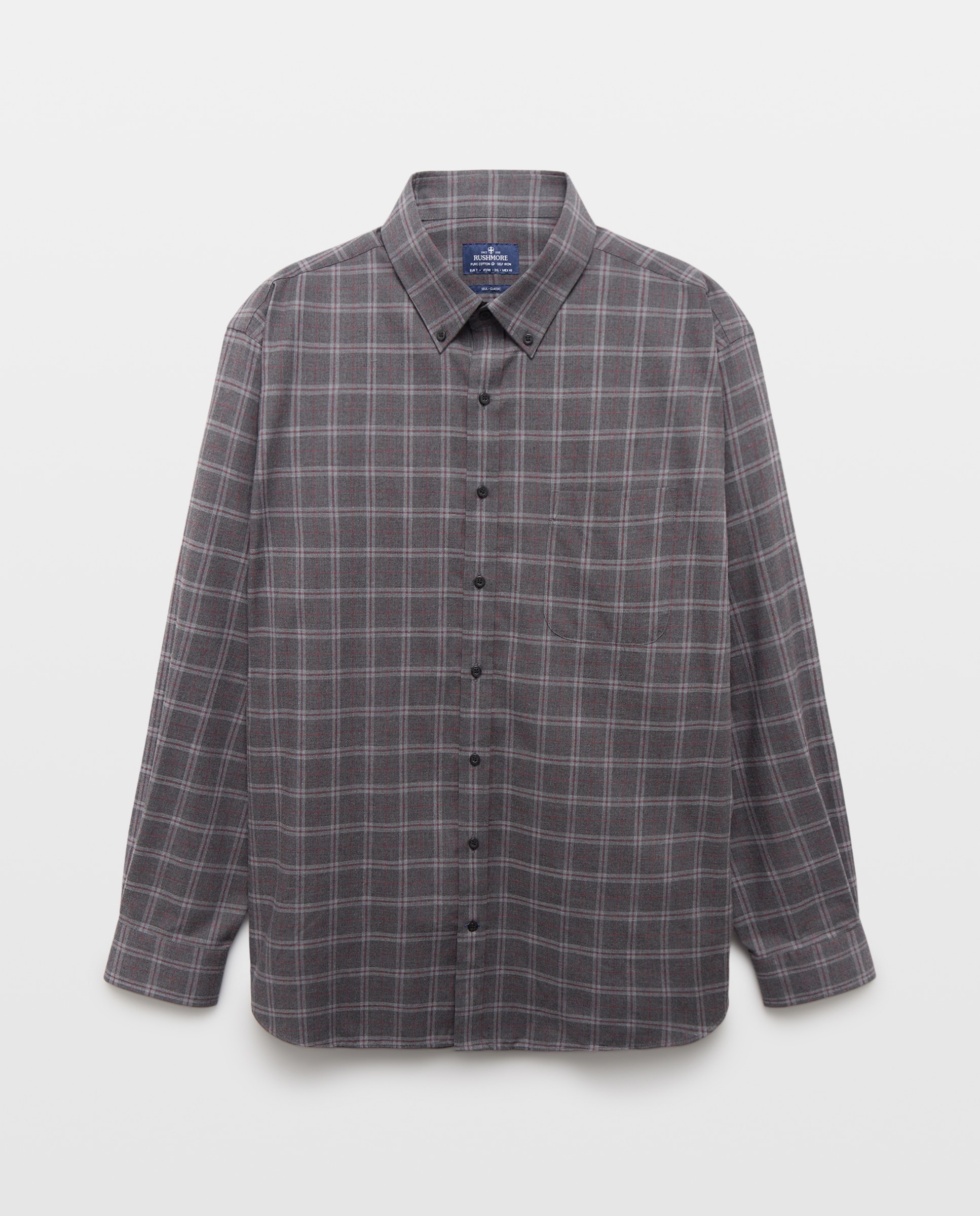 Camisa Non Iron Cinzento-4