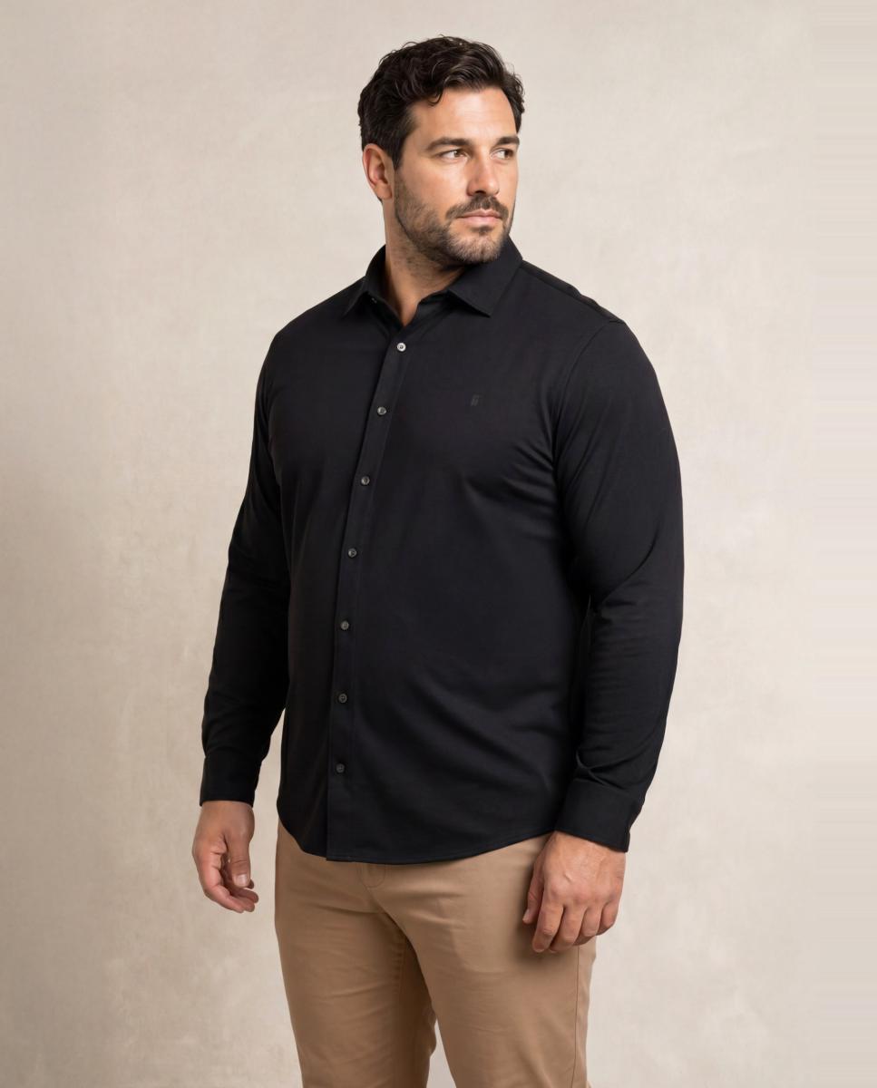 Camisa casual - Sepiia - Negro Negro-3