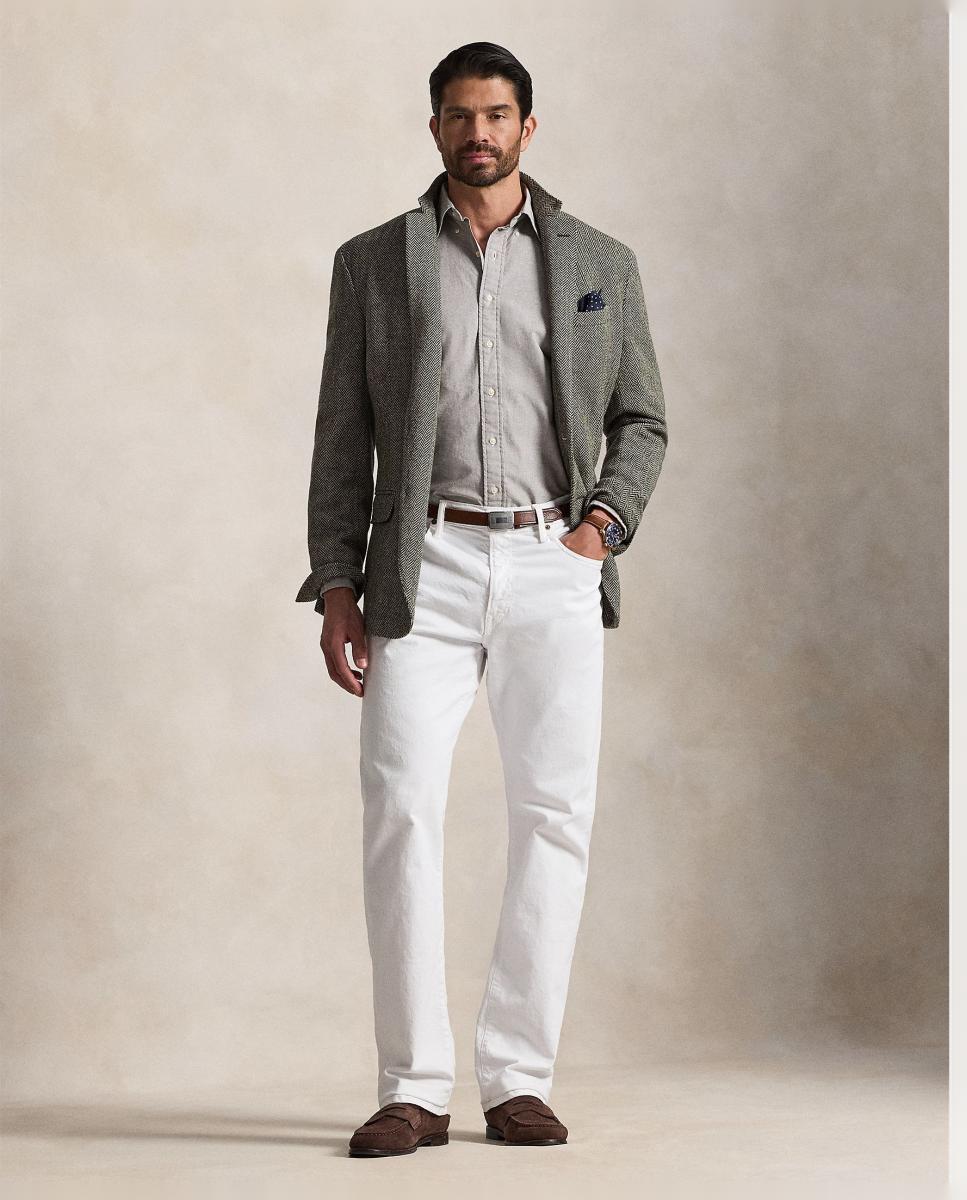 Camisa Oxford Classic Fit de Homem, Tamanhos Grandes Castanho-claro-6